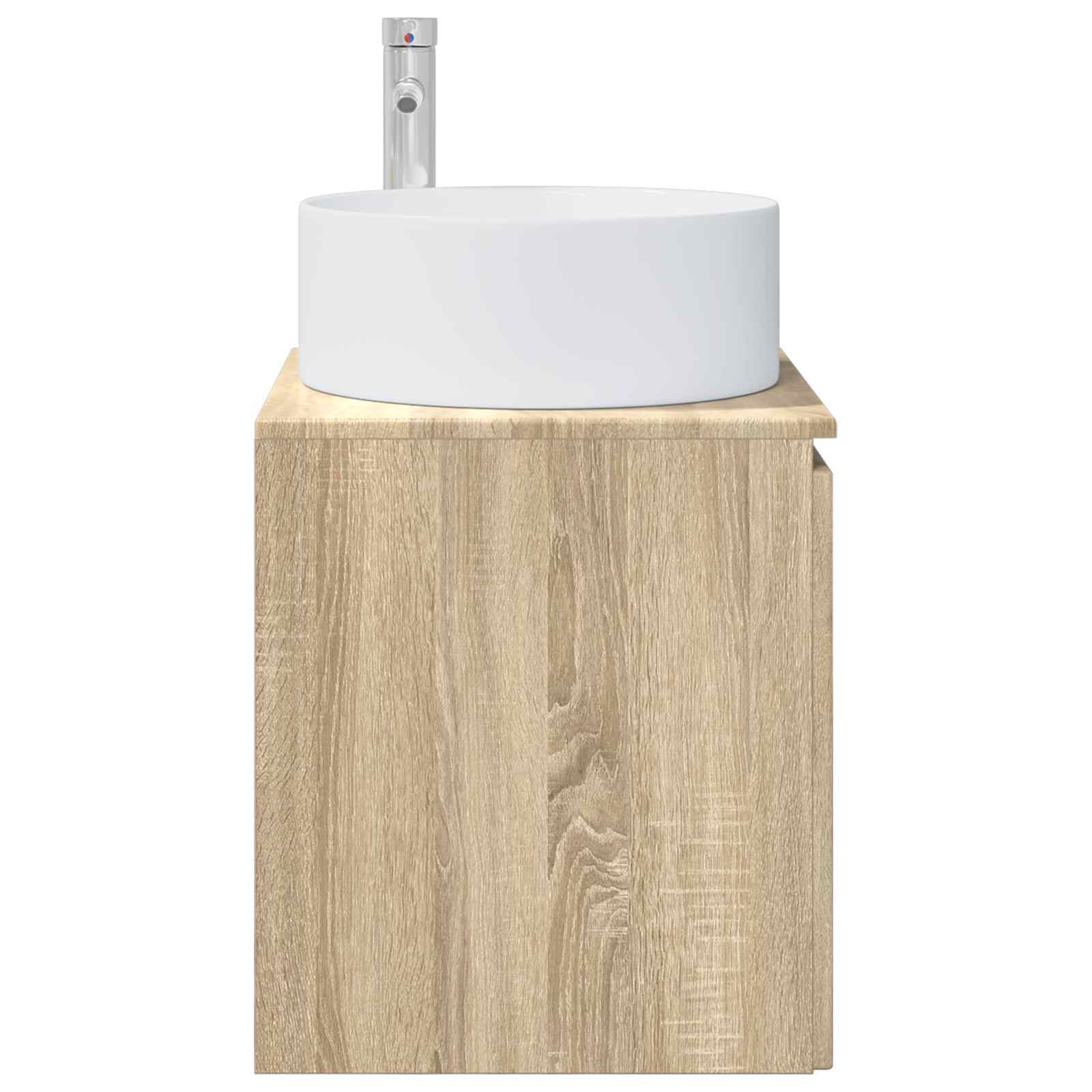 Meuble de lavabo mural Chêne Sonoma 49,5 x 44,5 x 65,5 cm