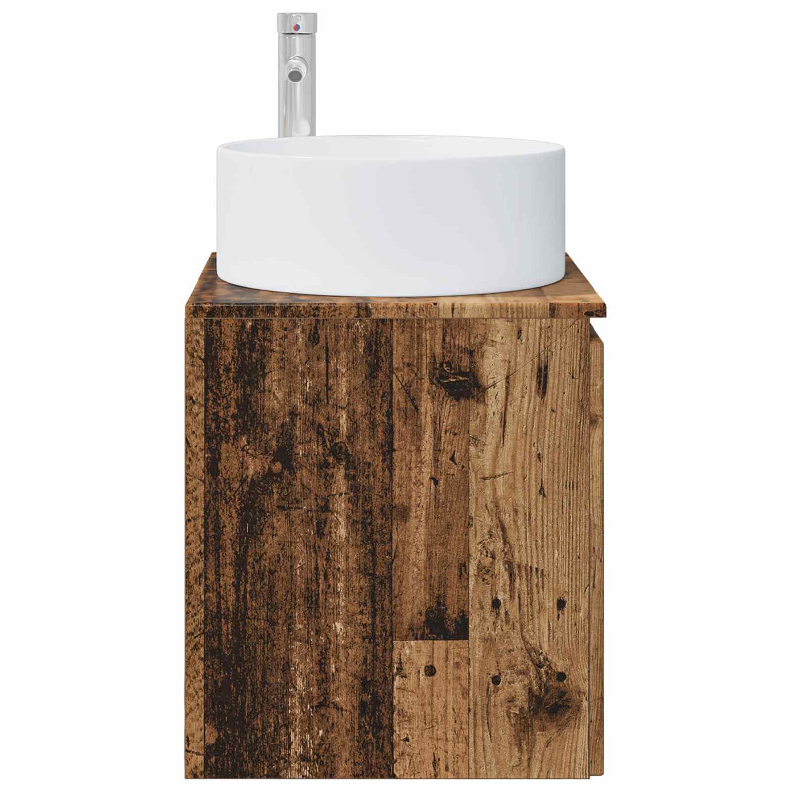 Meuble de lavabo mural Bois ancien 49,5 x 44,5 x 65,5 cm