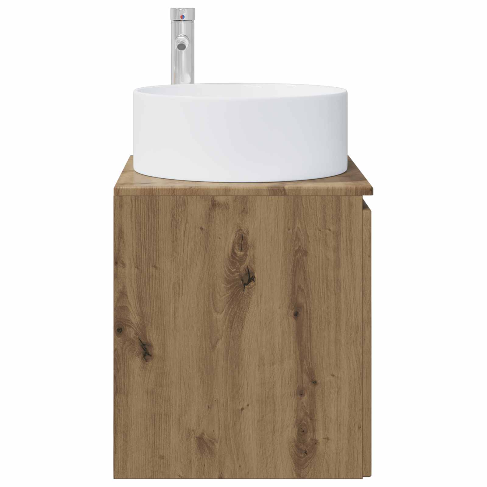 Meuble de lavabo mural Chêne artisanal 49,5 x 44,5 x 65,5 cm