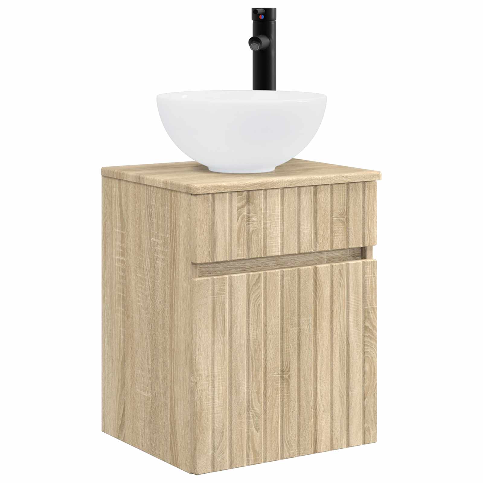 Meuble de lavabo mural Chêne Sonoma 39 x 35 x 63 cm