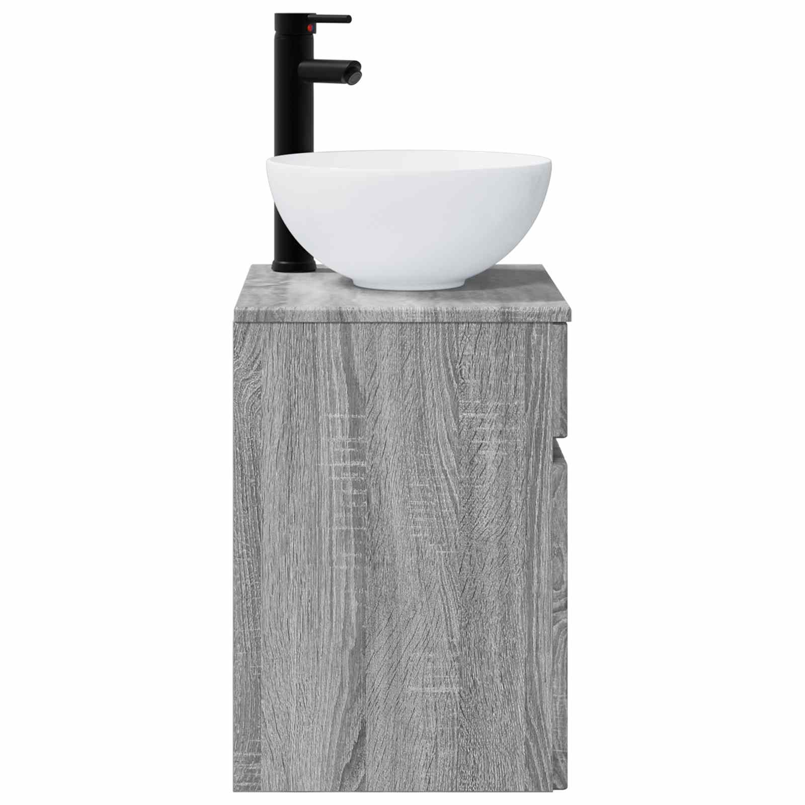 Meuble de lavabo mural Sonoma gris 39 x 35 x 63 cm