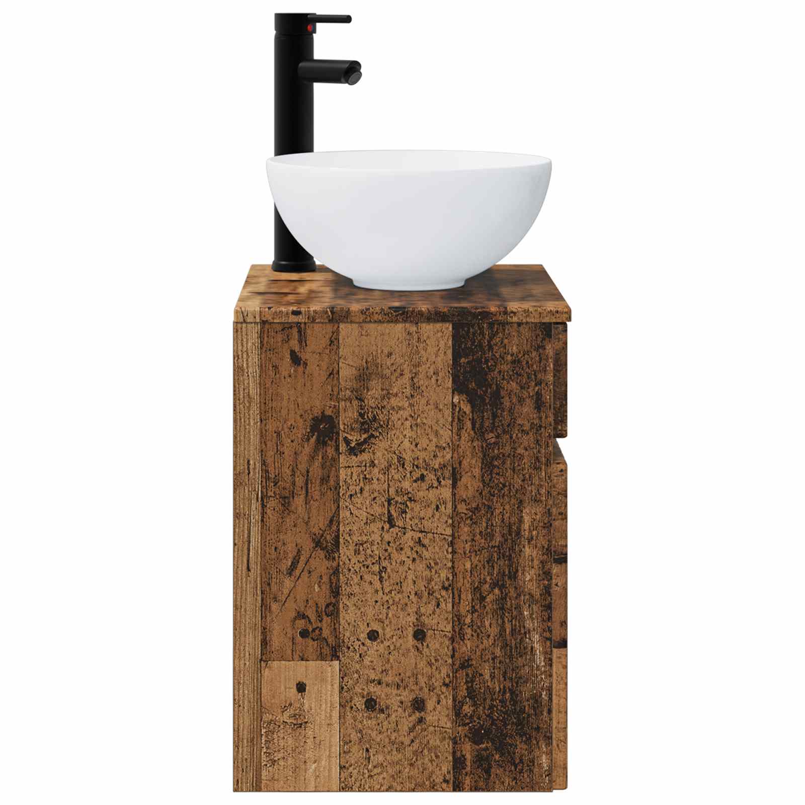 Meuble de lavabo mural Bois ancien 39 x 35 x 63 cm