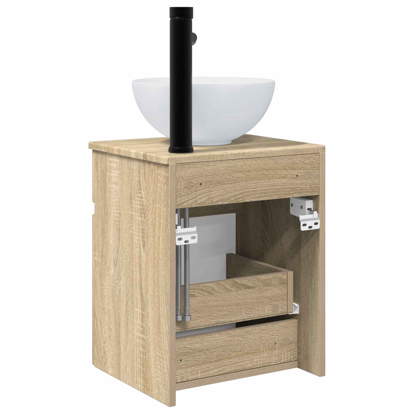 Meuble de lavabo mural Chêne Sonoma 39 x 41 x 64,5 cm
