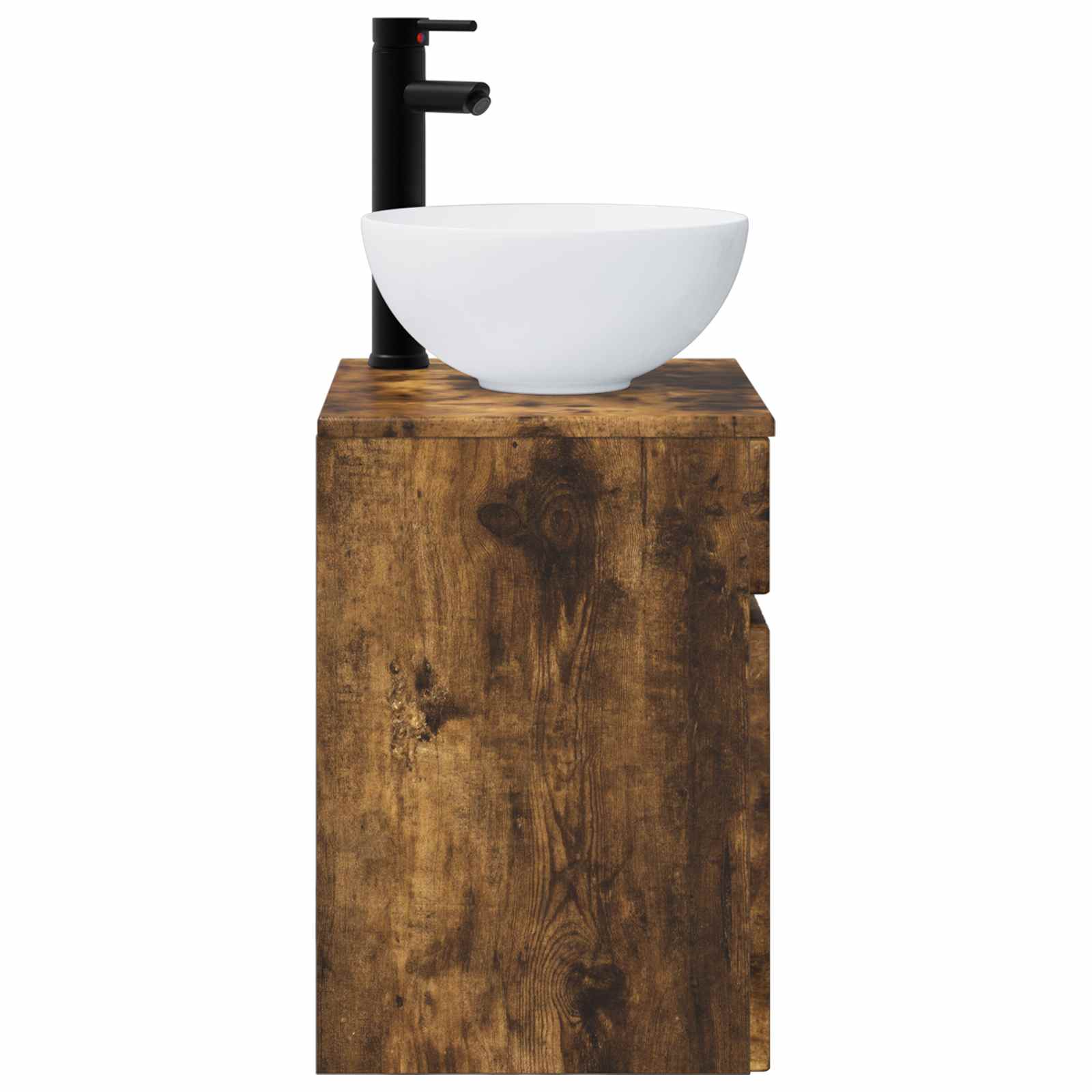 Meuble de lavabo mural Chêne fumé 39 x 41 x 64,5 cm