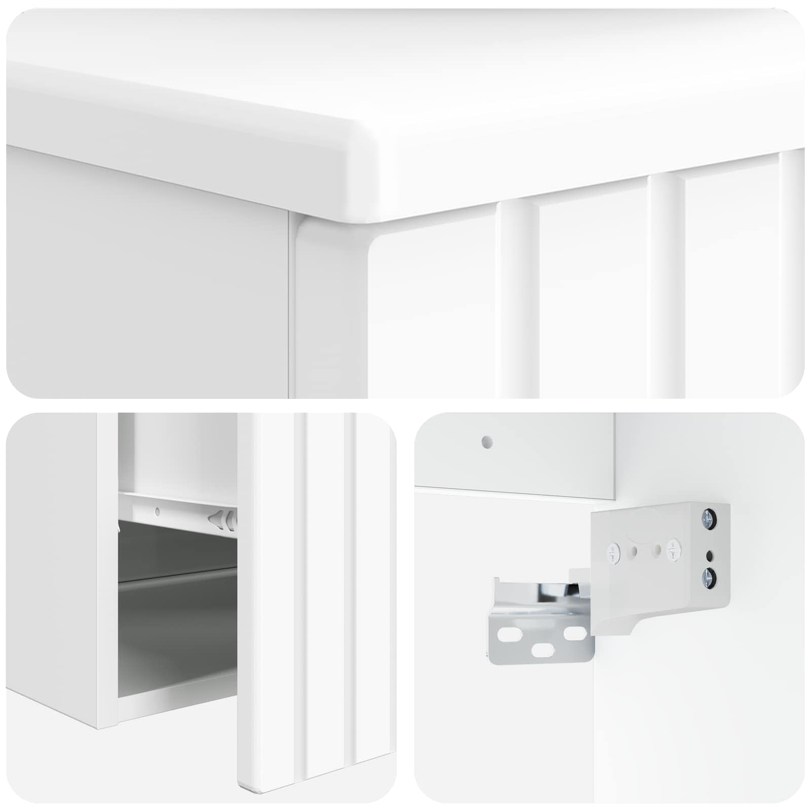 Meuble de lavabo mural Blanc 49 x 41 x 63 cm Bois d'ingénierie