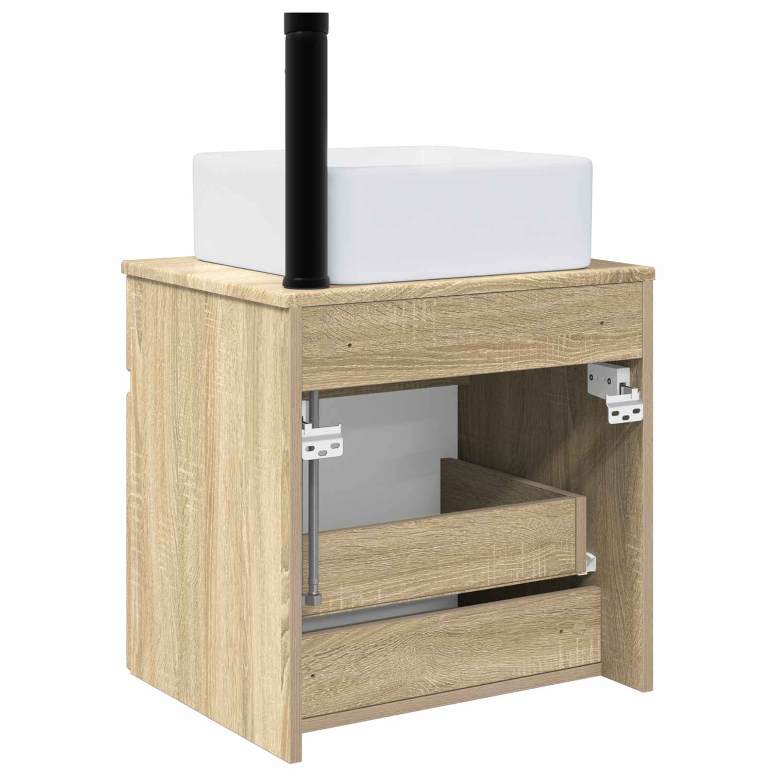 Meuble de lavabo mural Chêne Sonoma 49 x 41 x 63 cm