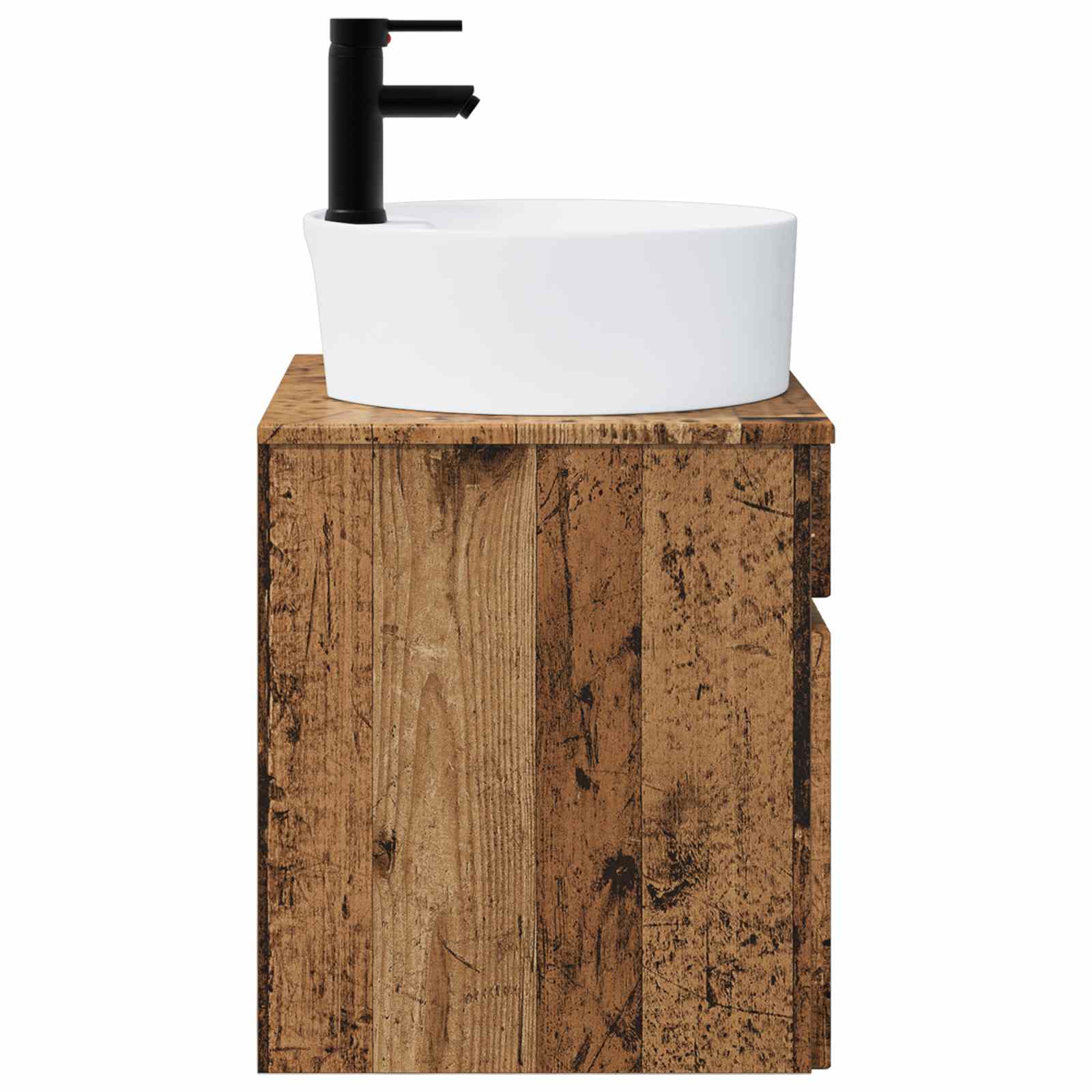 Meuble de lavabo mural Bois ancien 49 x 44,5 x 65 cm