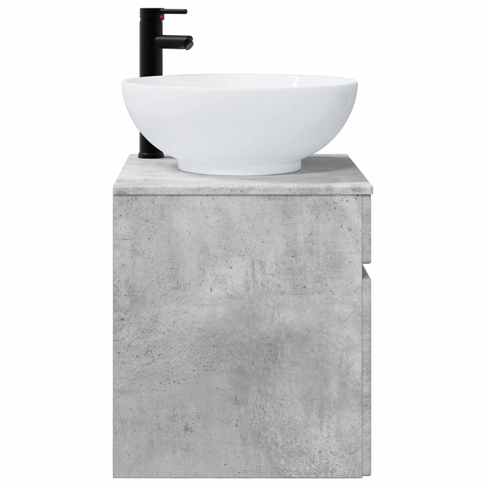Meuble de lavabo mural Gris béton 49 x 44,5 x 66,5 cm