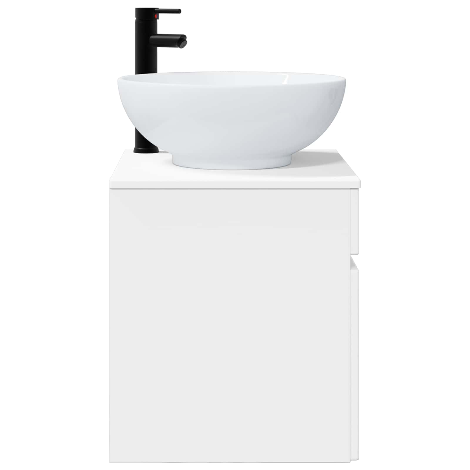 Meuble de lavabo mural Blanc brillant 49 x 44,5 x 66,5 cm