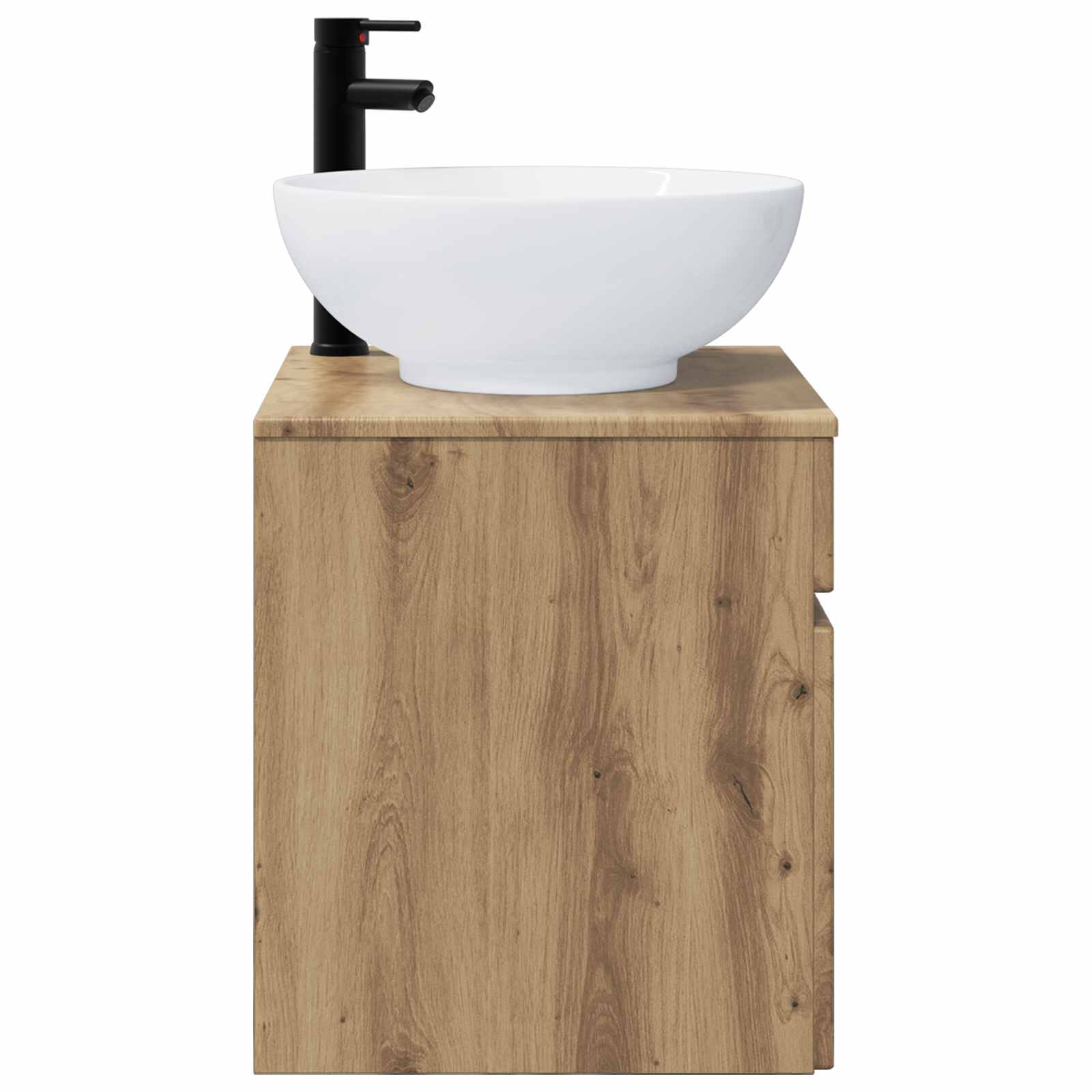 Meuble de lavabo mural Chêne artisanal 49 x 44,5 x 66,5 cm