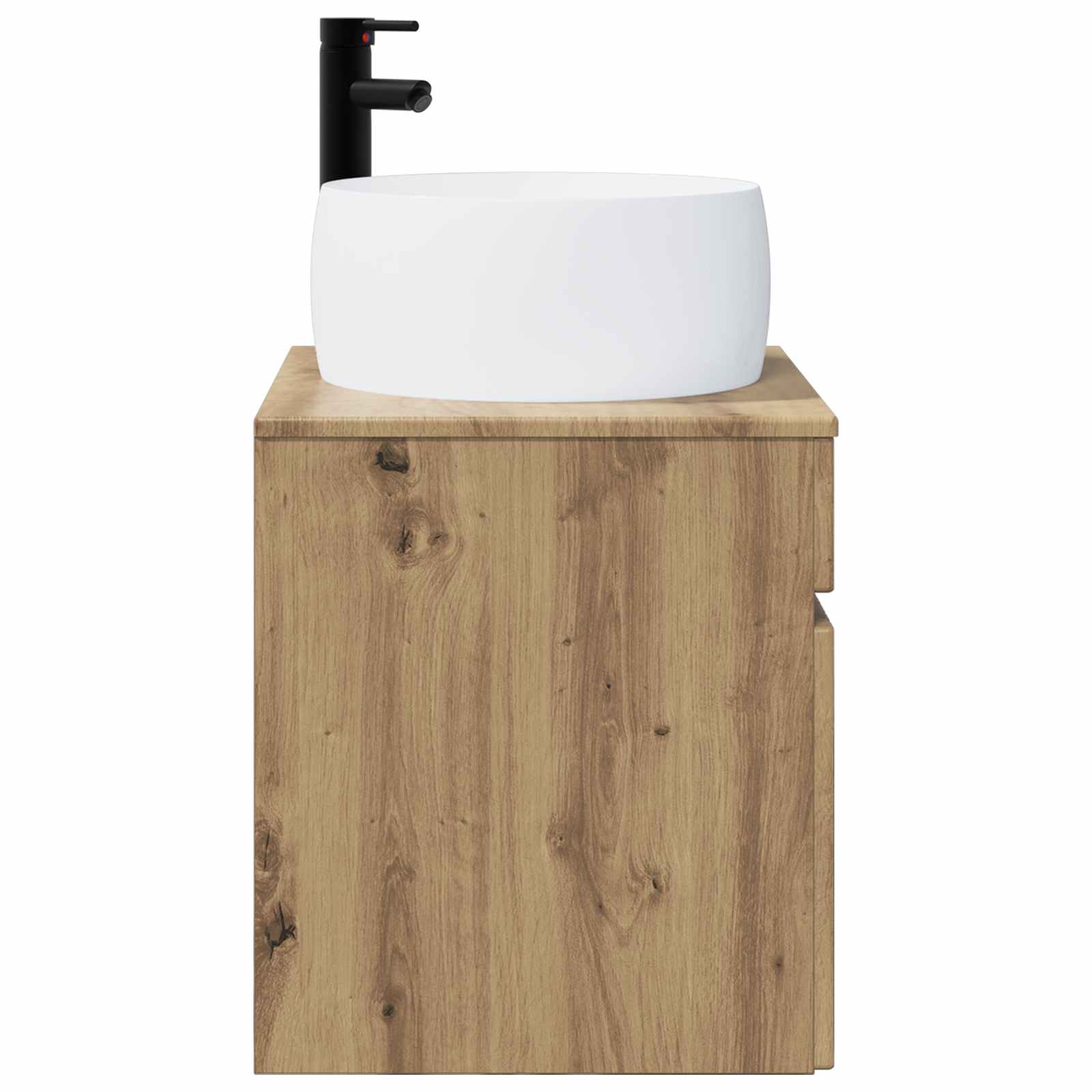 Meuble de lavabo mural Chêne artisanal 49 x 44,5 x 66 cm
