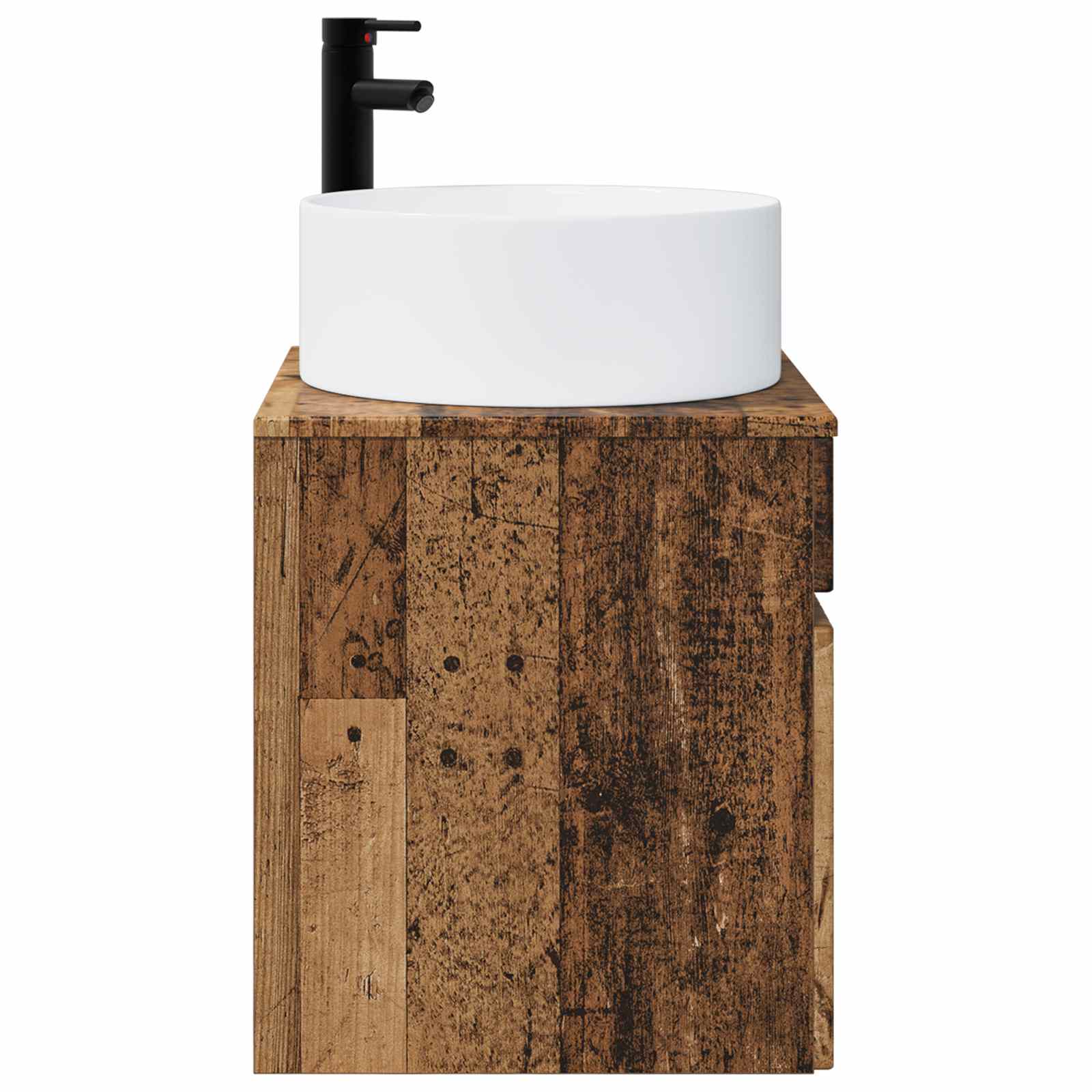 Meuble de lavabo mural Bois ancien 49 x 44,5 x 65,5 cm