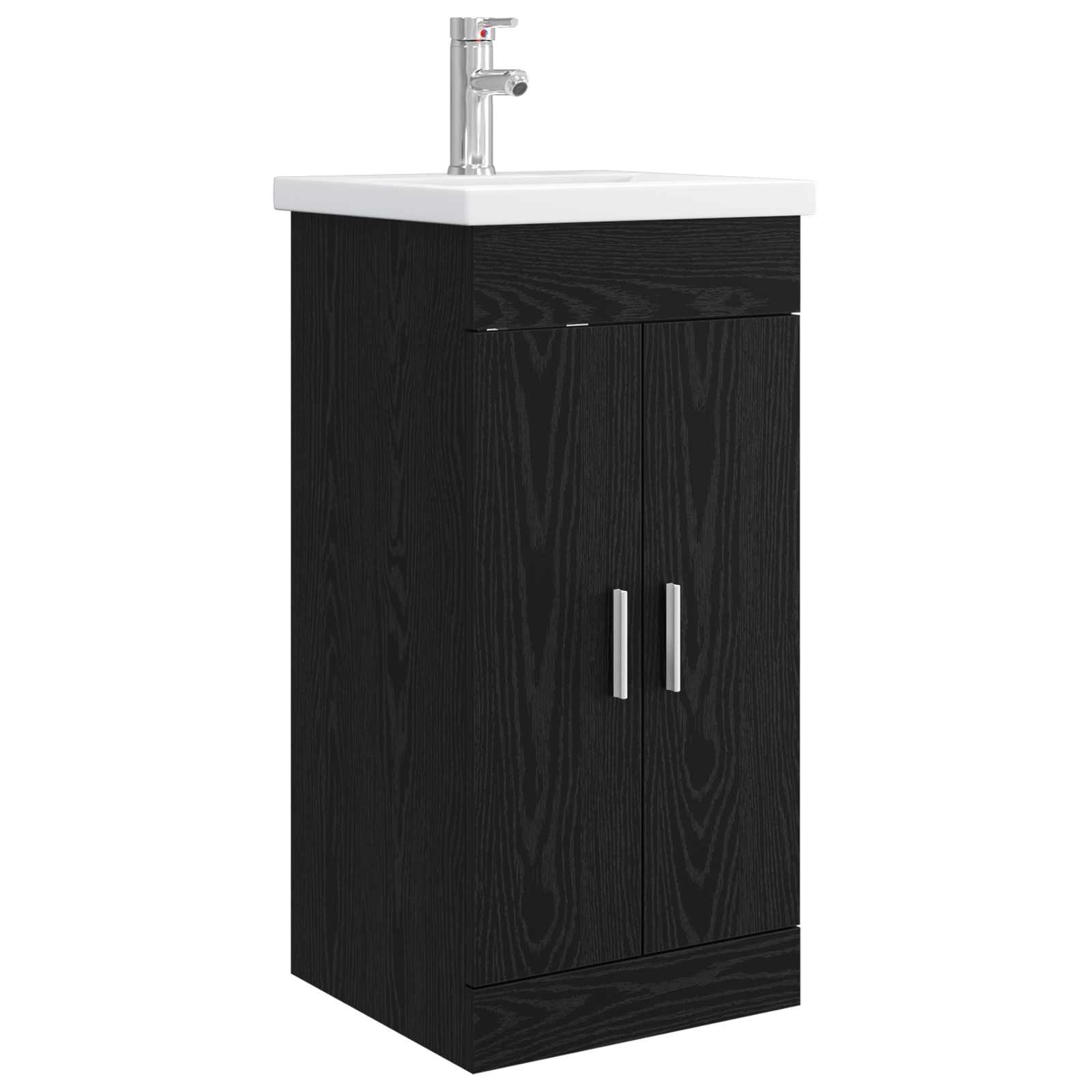 Meuble de salle de bain avec évier Chêne noir 42 x 40 x 84,5 cm