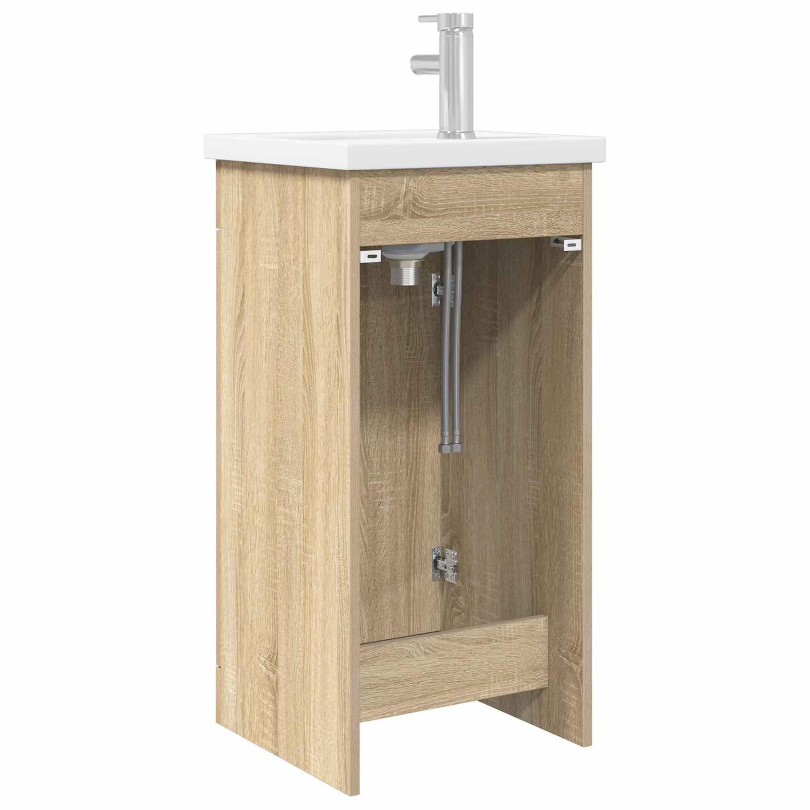 Meuble de salle de bain avec évier Chêne Sonoma