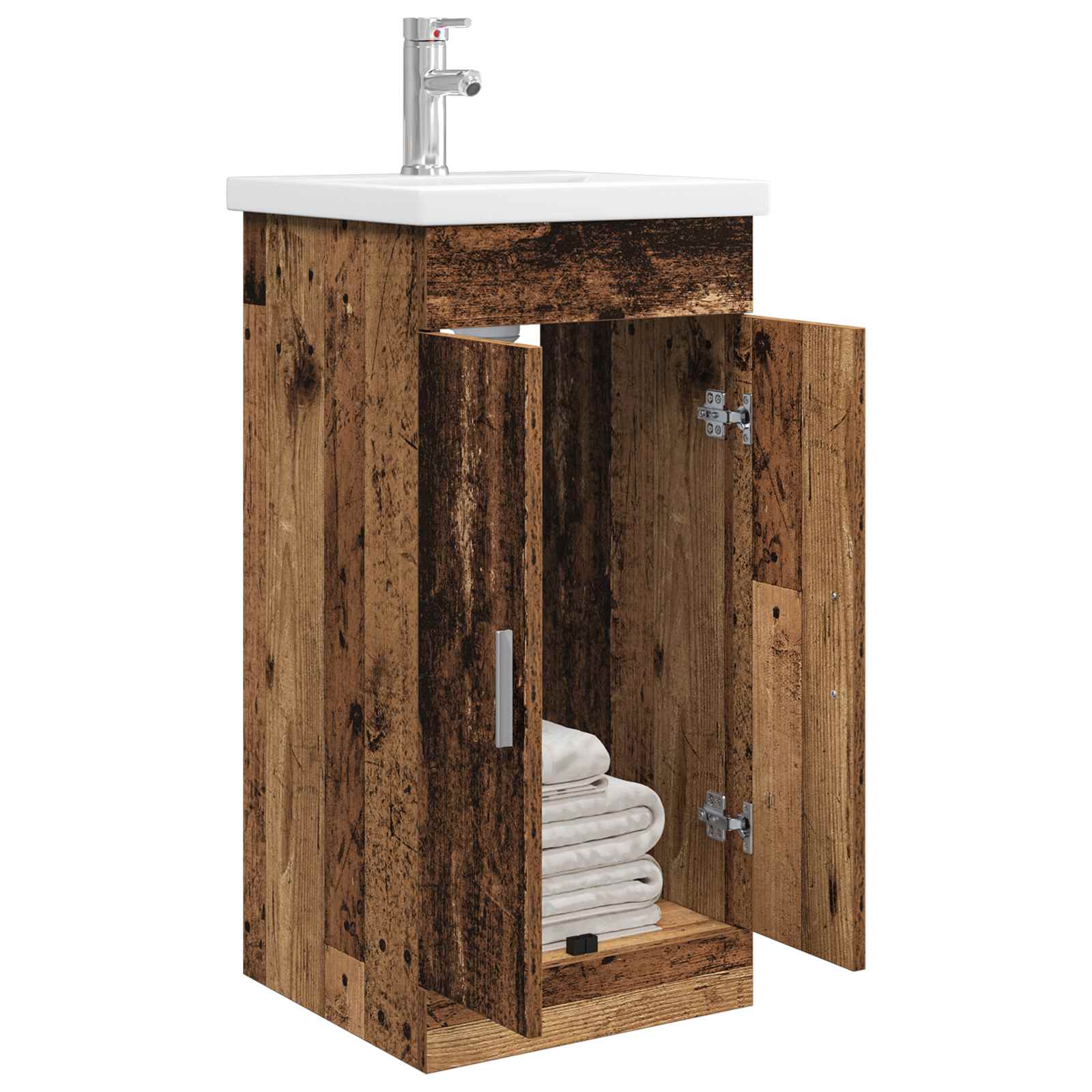 Meuble de salle de bain avec évier Bois ancien
