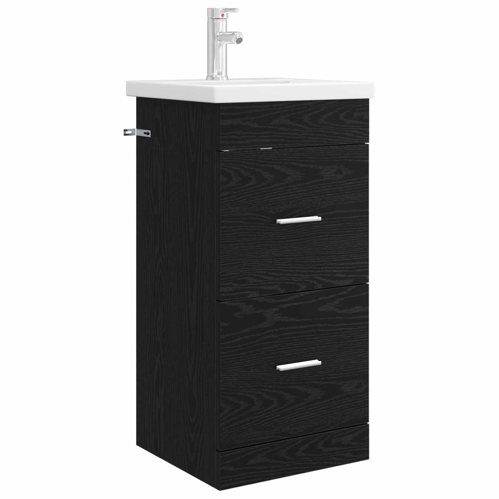 Meuble de salle de bain avec évier Chêne noir 42 x 40 x 84,5 cm