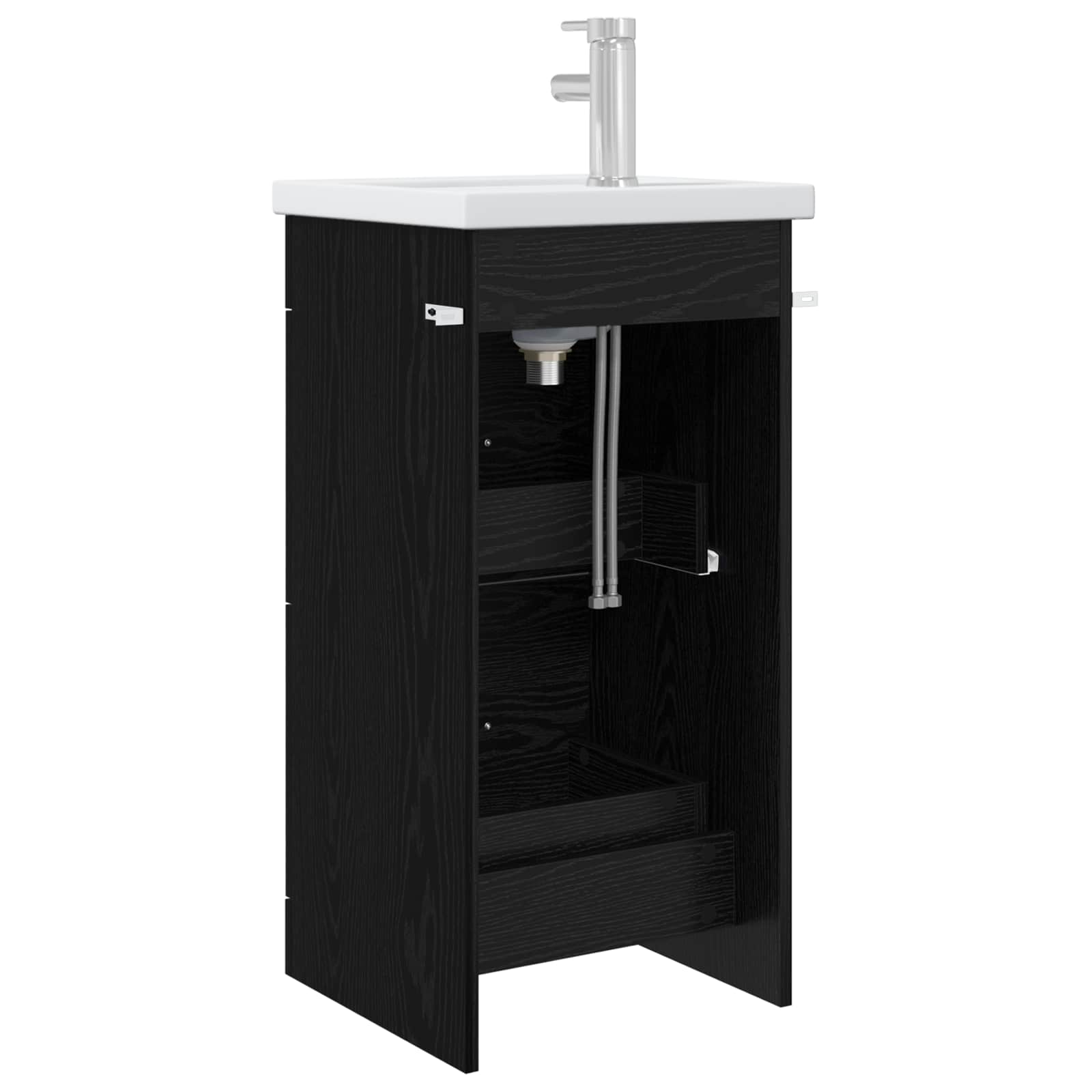 Meuble de salle de bain avec évier Chêne noir 42 x 40 x 84,5 cm