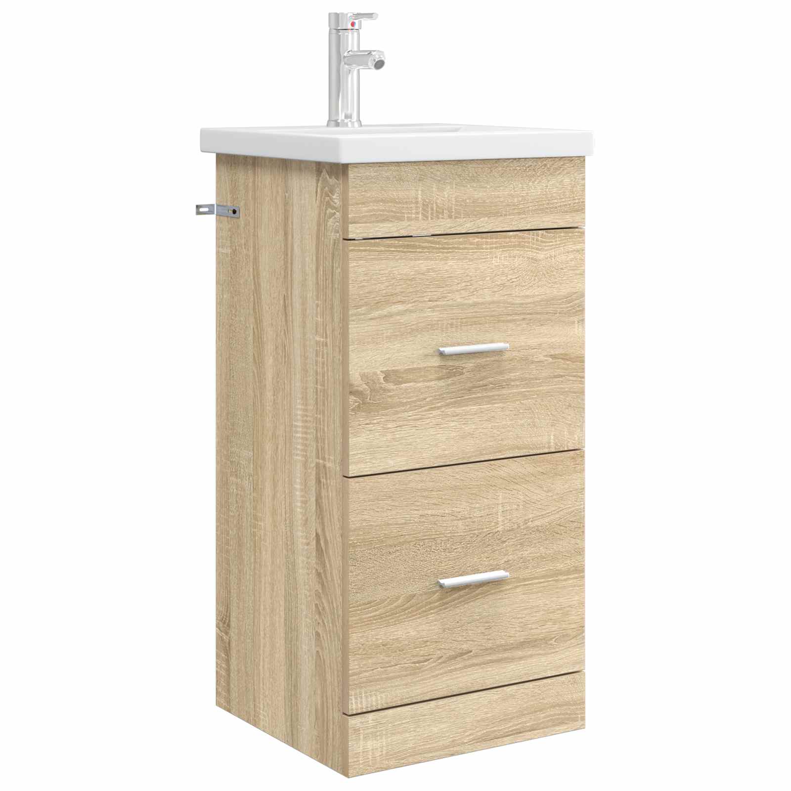 Meuble de salle de bain avec évier Chêne Sonoma