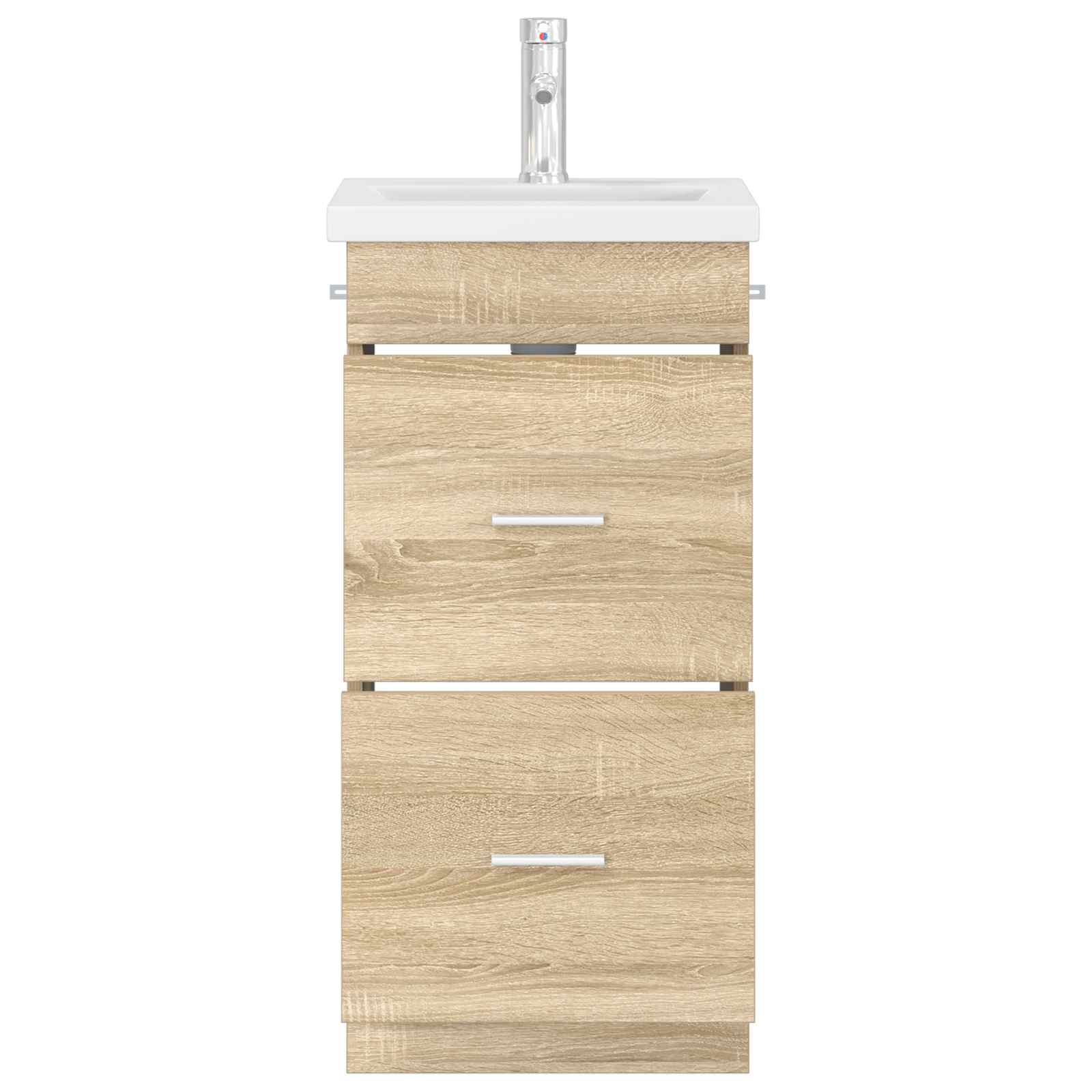 Meuble de salle de bain avec évier Chêne Sonoma