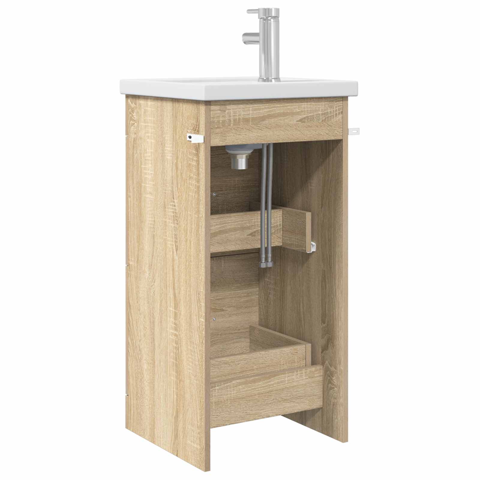 Meuble de salle de bain avec évier Chêne Sonoma