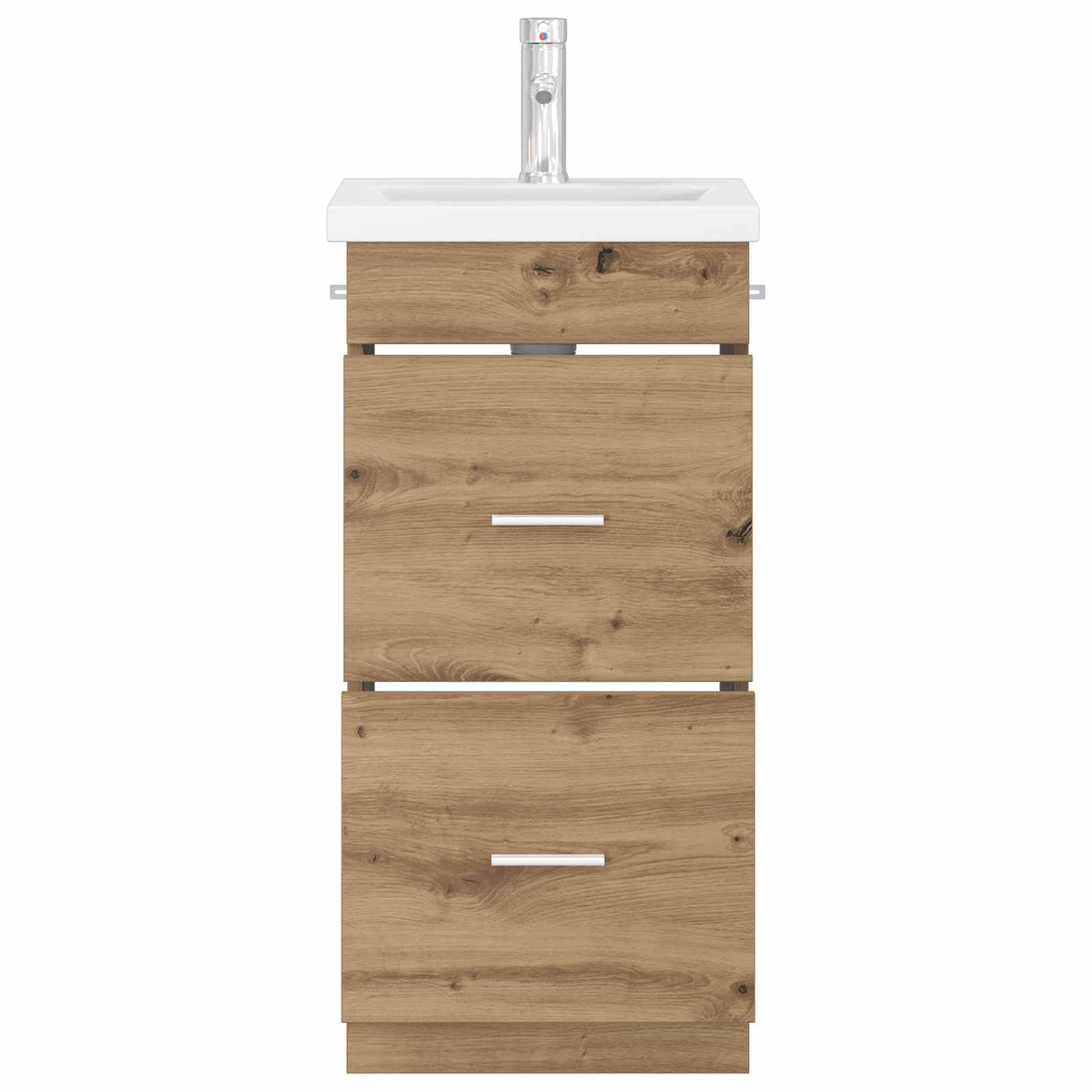 Meuble de salle de bain avec évier Chêne artisanal
