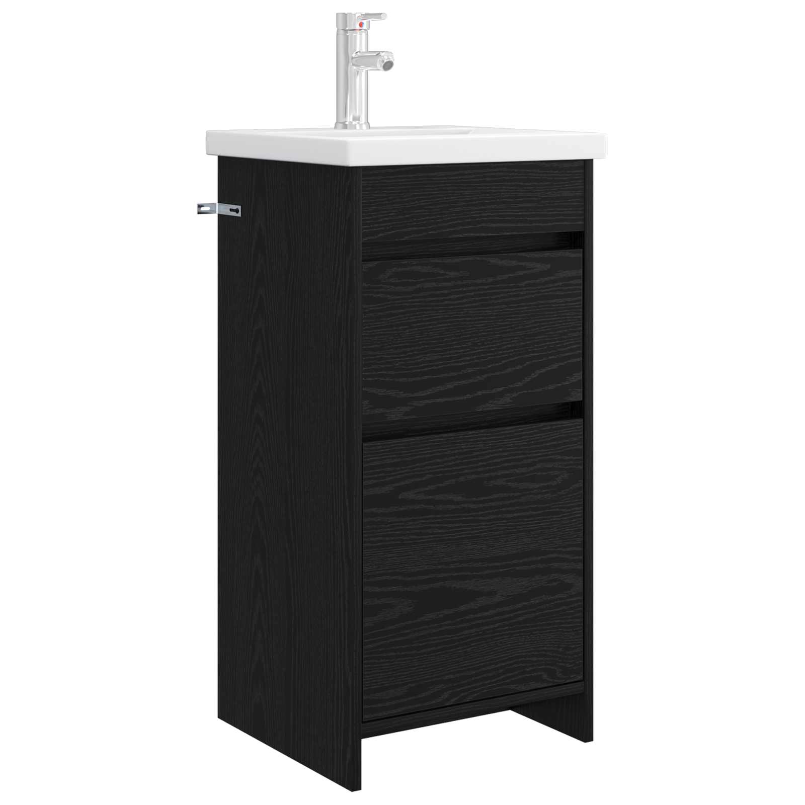 Meuble de salle de bain avec évier Chêne noir 42 x 40 x 84,5 cm