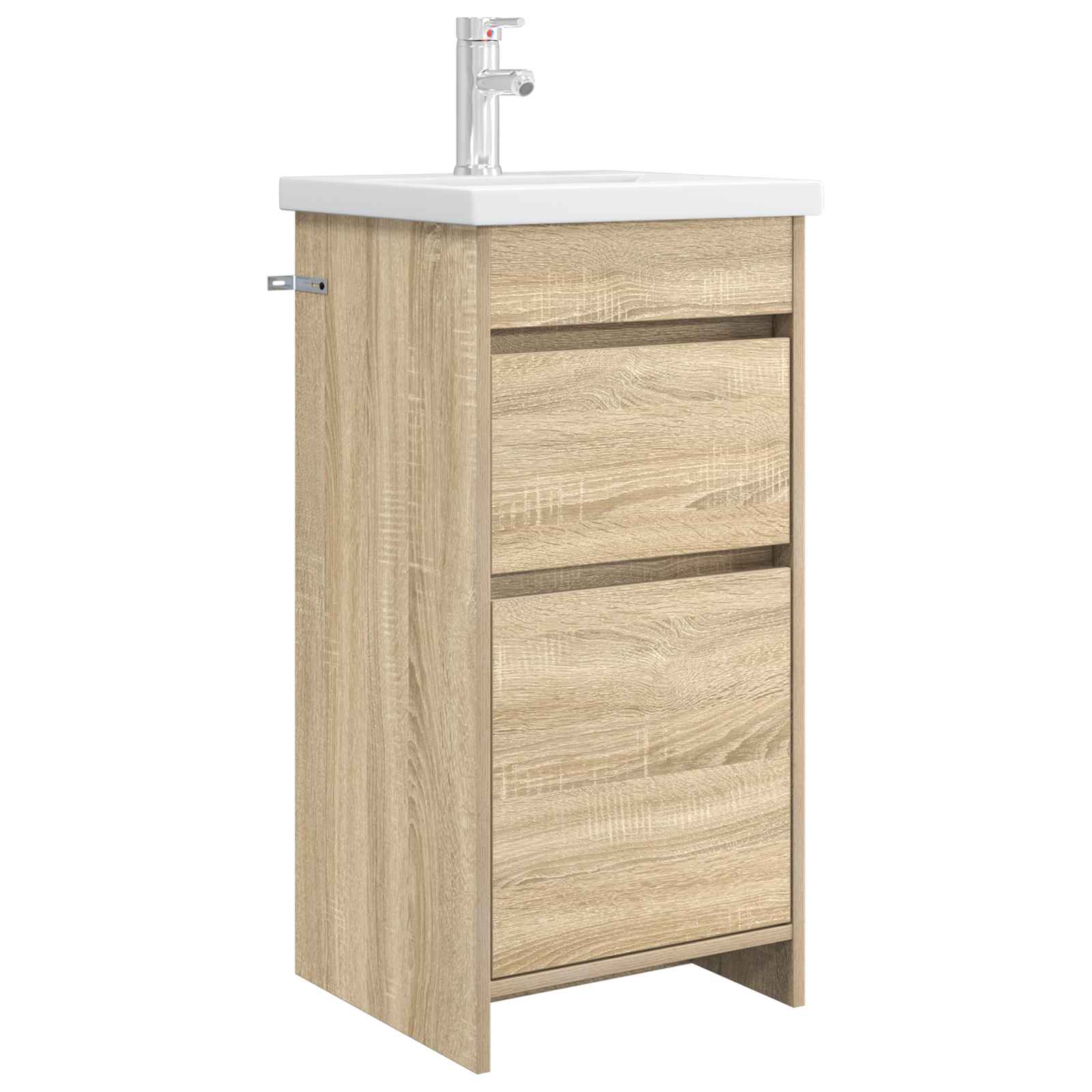 Meuble de salle de bain avec évier Chêne Sonoma
