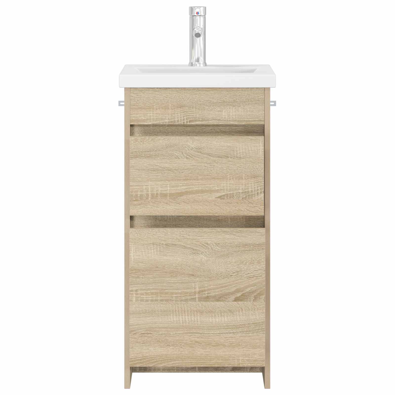 Meuble de salle de bain avec évier Chêne Sonoma