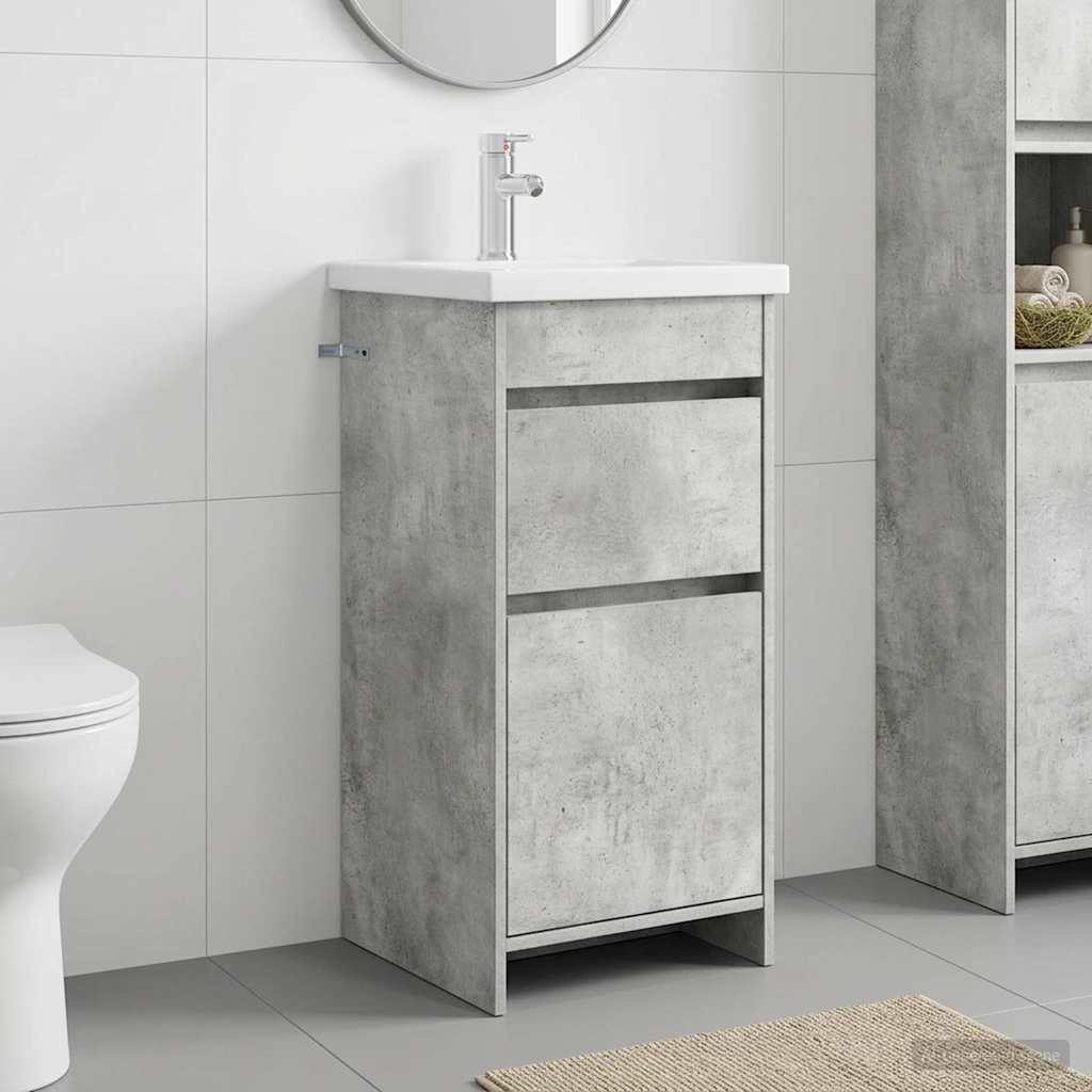 Meuble de salle de bain avec évier Gris béton 42 x 40 x 84,5 cm