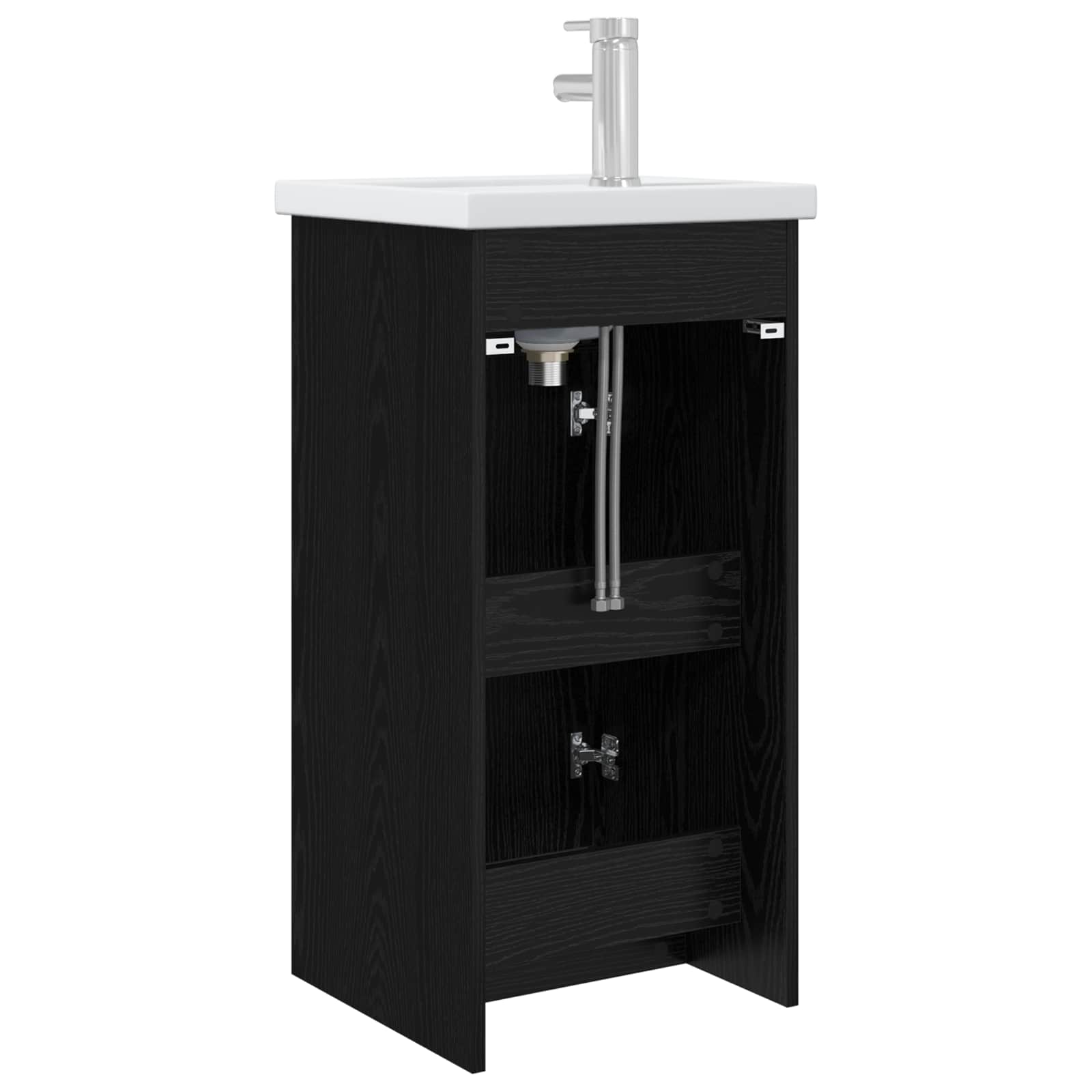 Meuble de salle de bain avec évier Chêne noir 42 x 40 x 84,5 cm