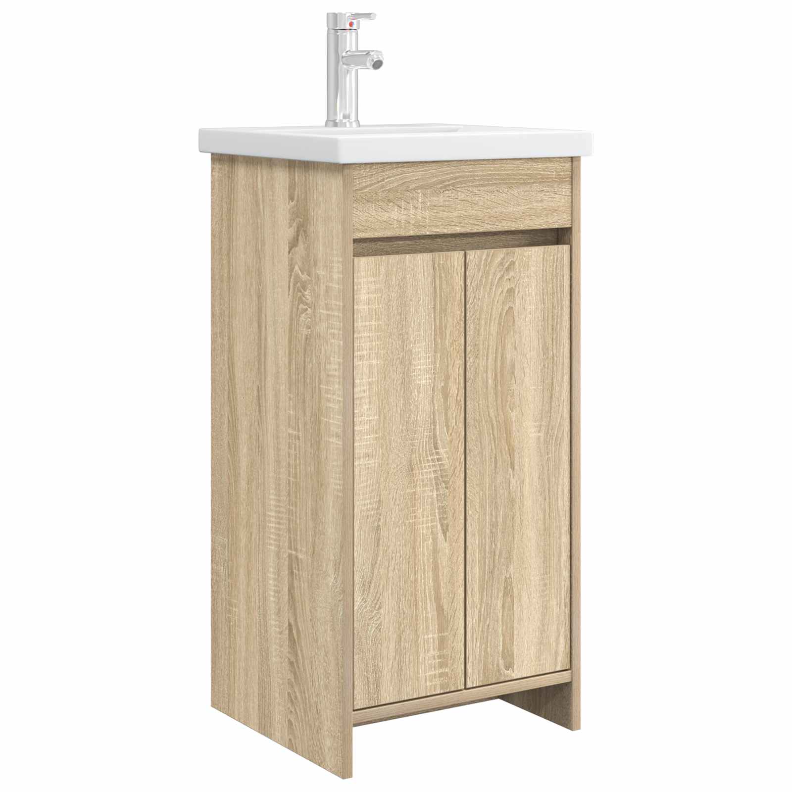 Meuble de salle de bain avec évier Chêne Sonoma