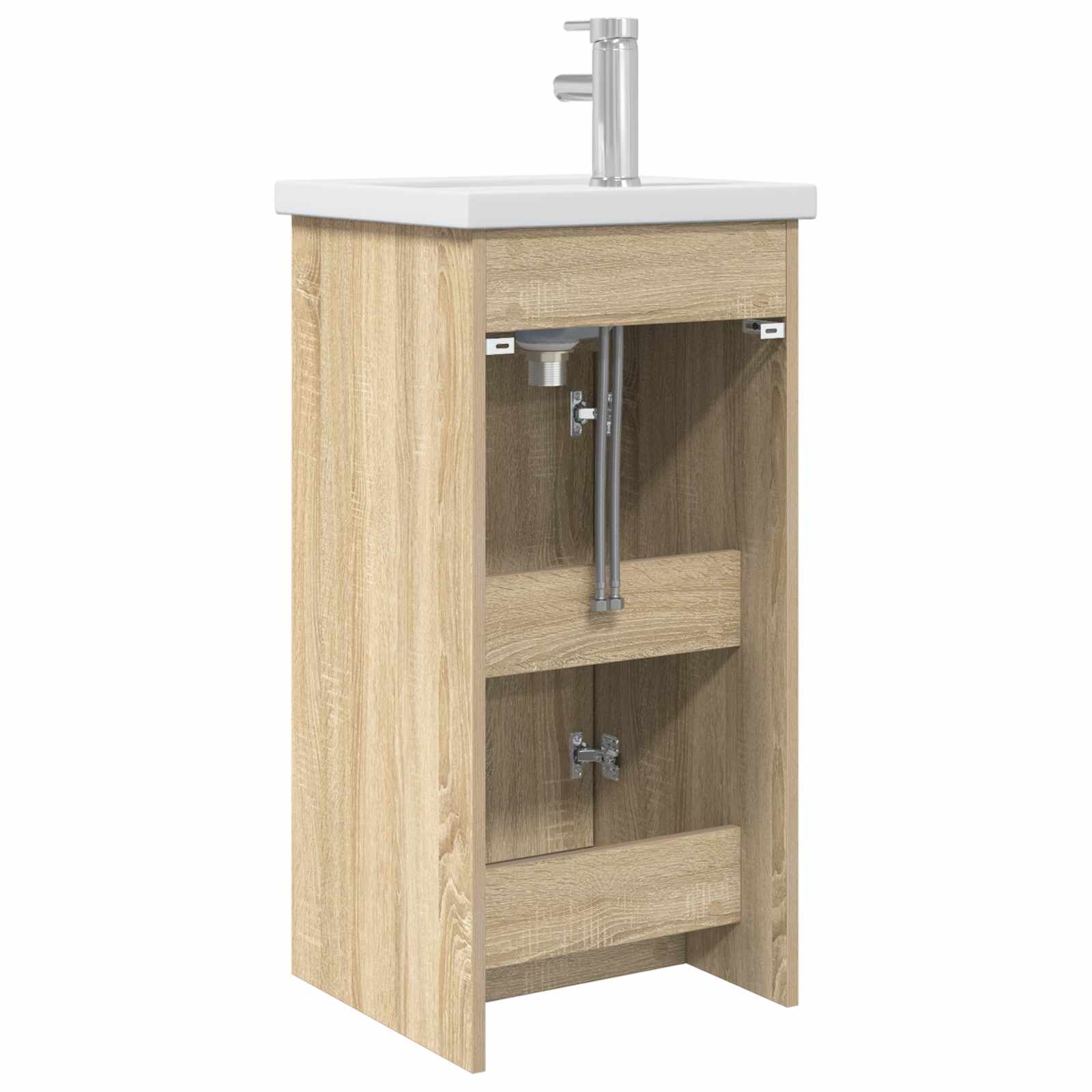 Meuble de salle de bain avec évier Chêne Sonoma