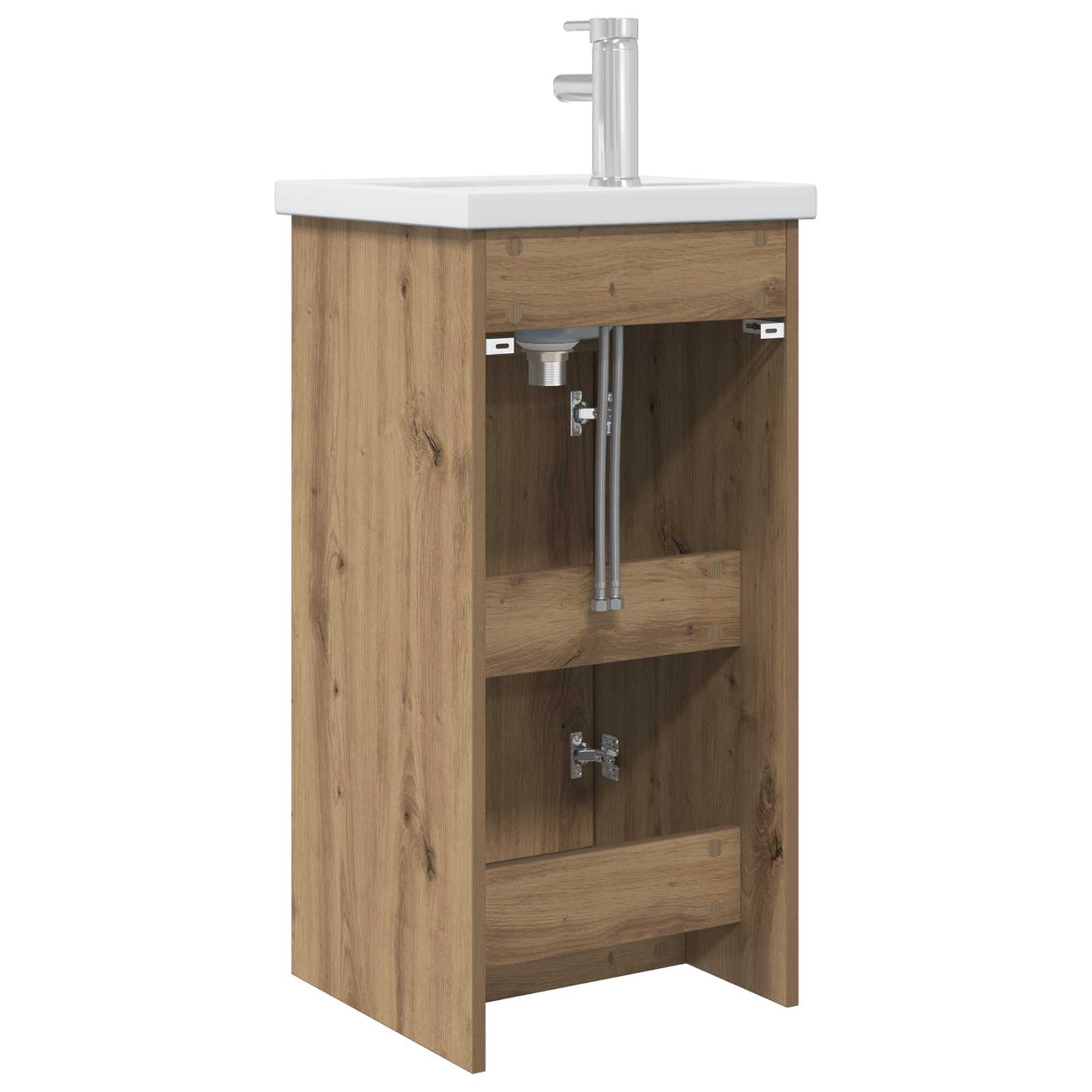 Meuble de salle de bain avec évier Chêne artisanal
