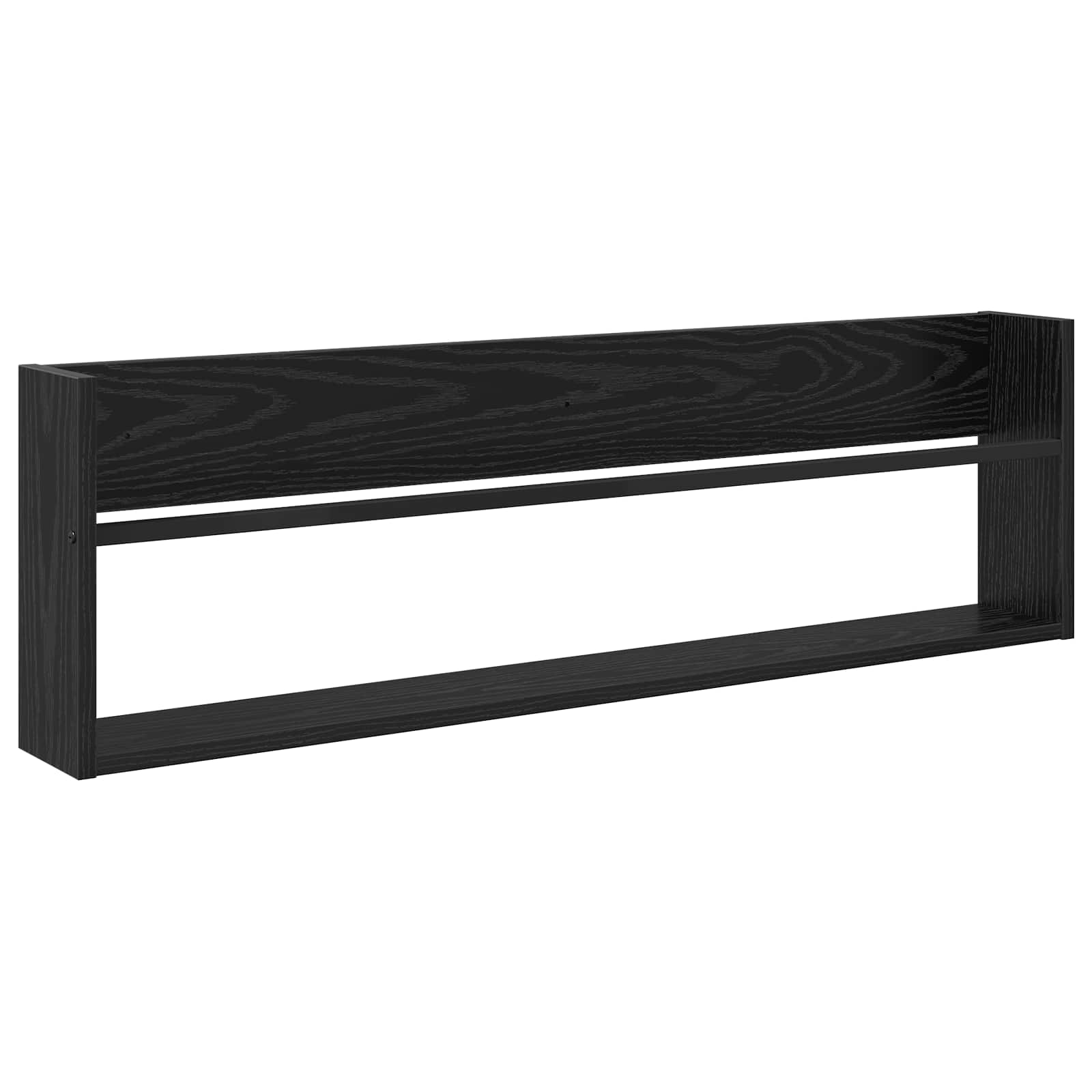 Étagère à magazines avec étagère Chêne noir 100 x 12 x 30 cm - XIOS