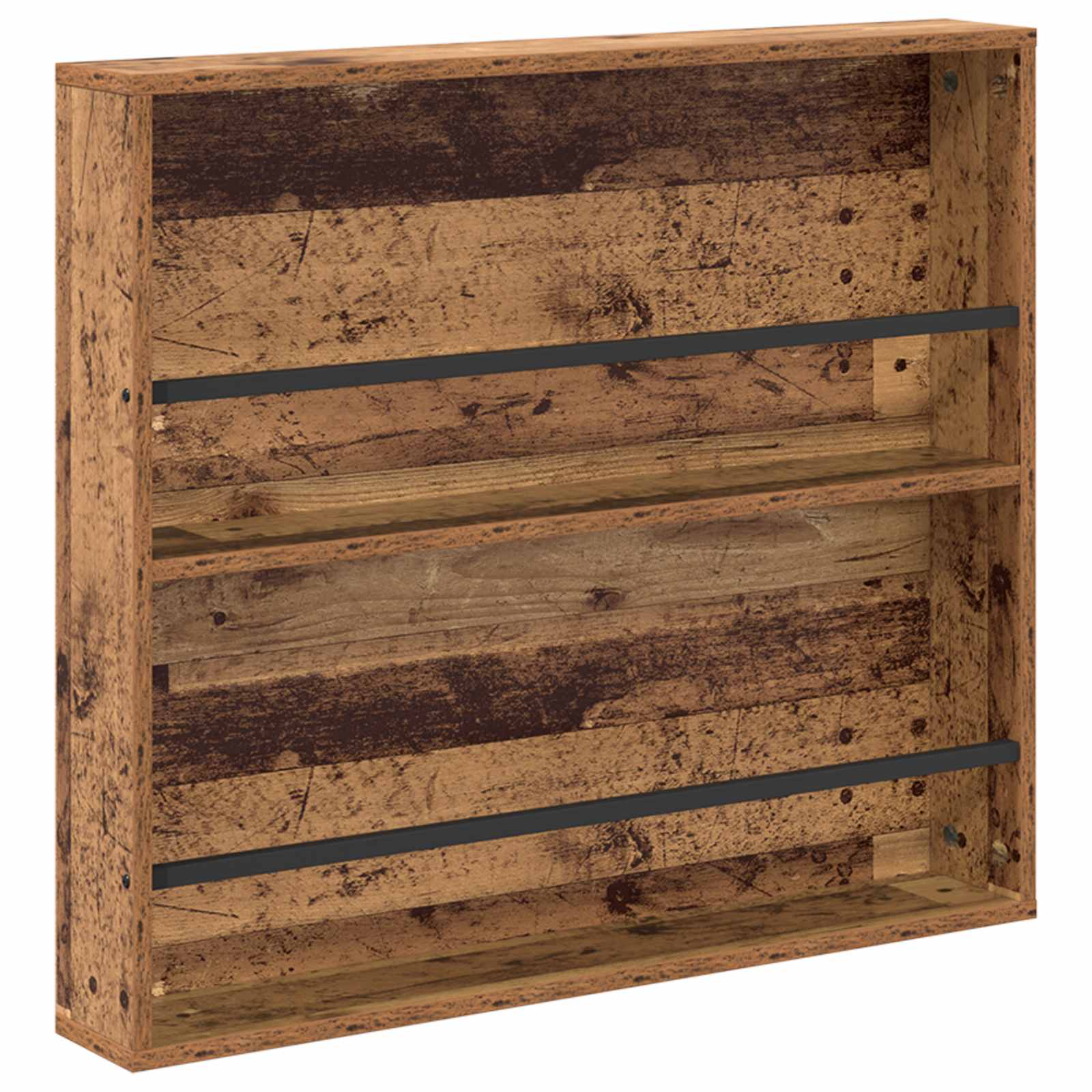 Étagère à magazines 2 pc Bois ancien 80 x 12 x 70 cm - XIOS