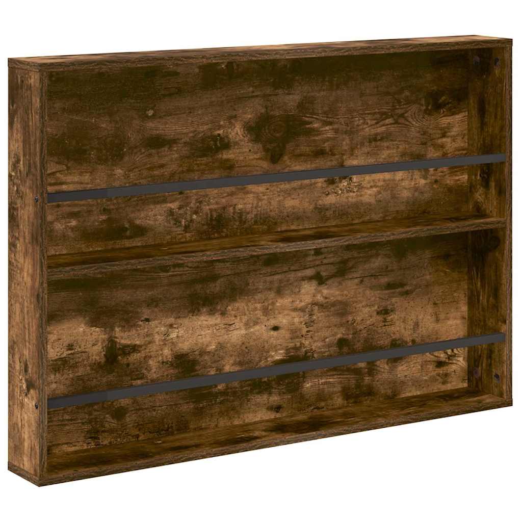 Étagère à magazines 2 pcs Chêne fumé 100 x 12 x 70 cm - XIOS