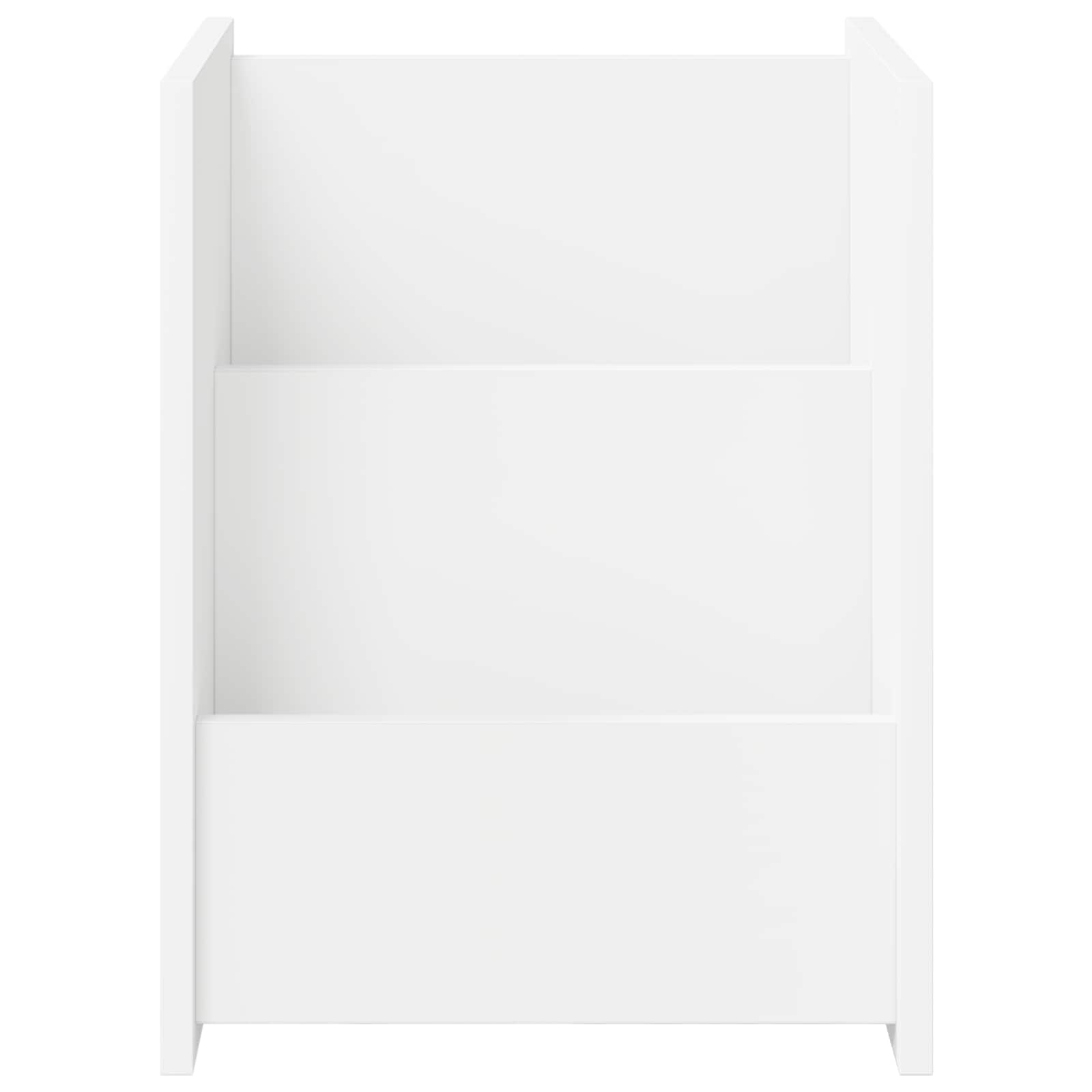 Étagère à magazines Blanc 35 x 35 x 45 cm Bois d'ingénierie - XIOS