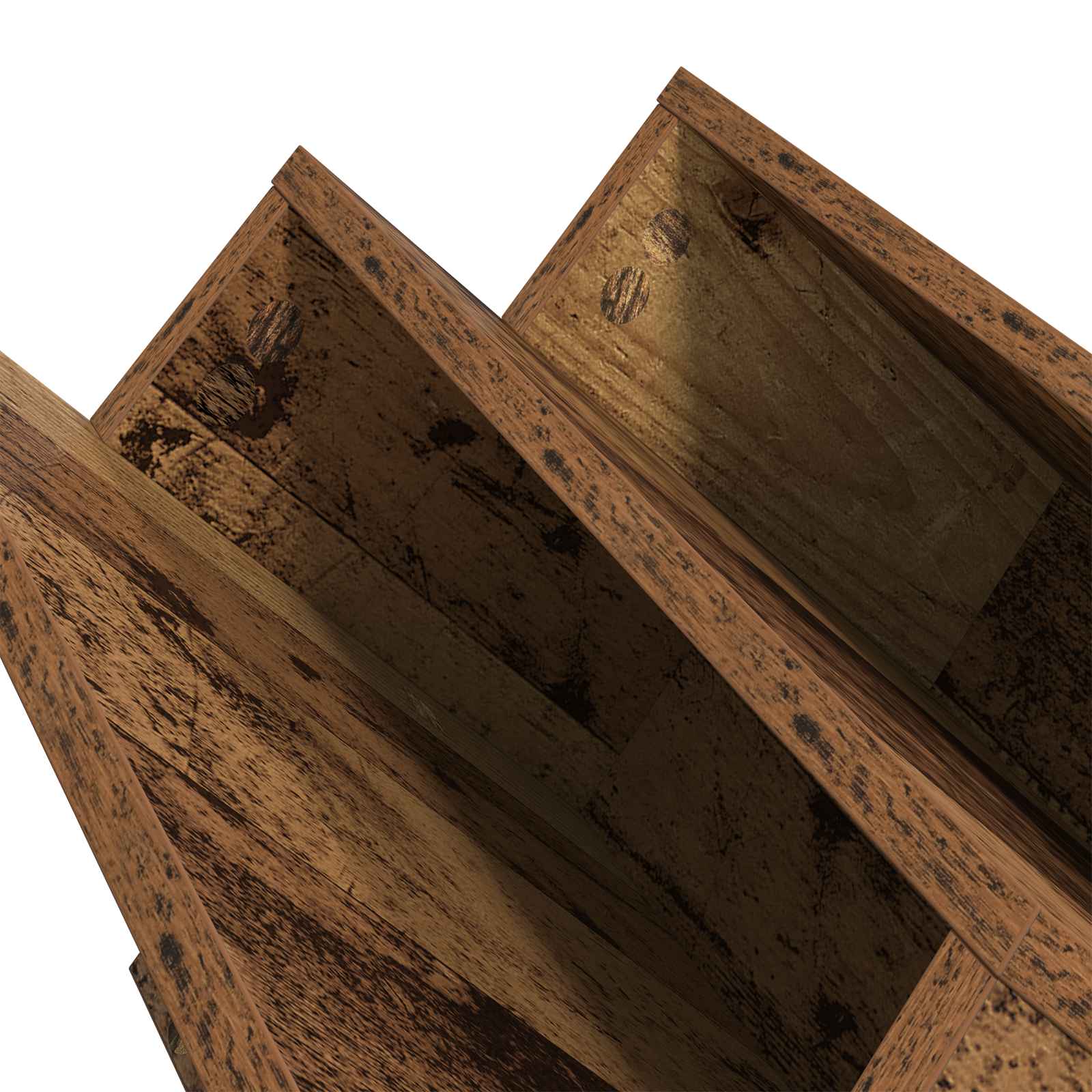 Étagère à magazines avec étagère Bois ancien 90 x 53 x 28,5 cm - XIOS