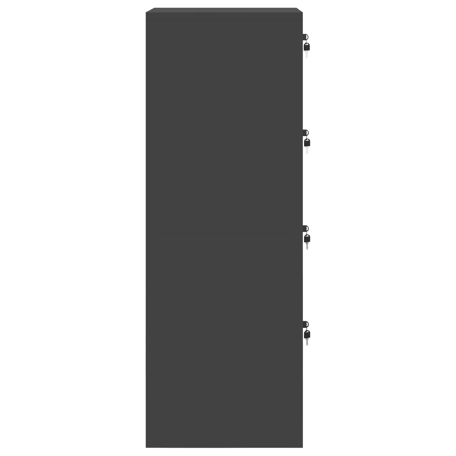 Cabinet de Dossier avec tiroir 2 pcs Noir 44 x 50 x 106.5 cm - XIOS