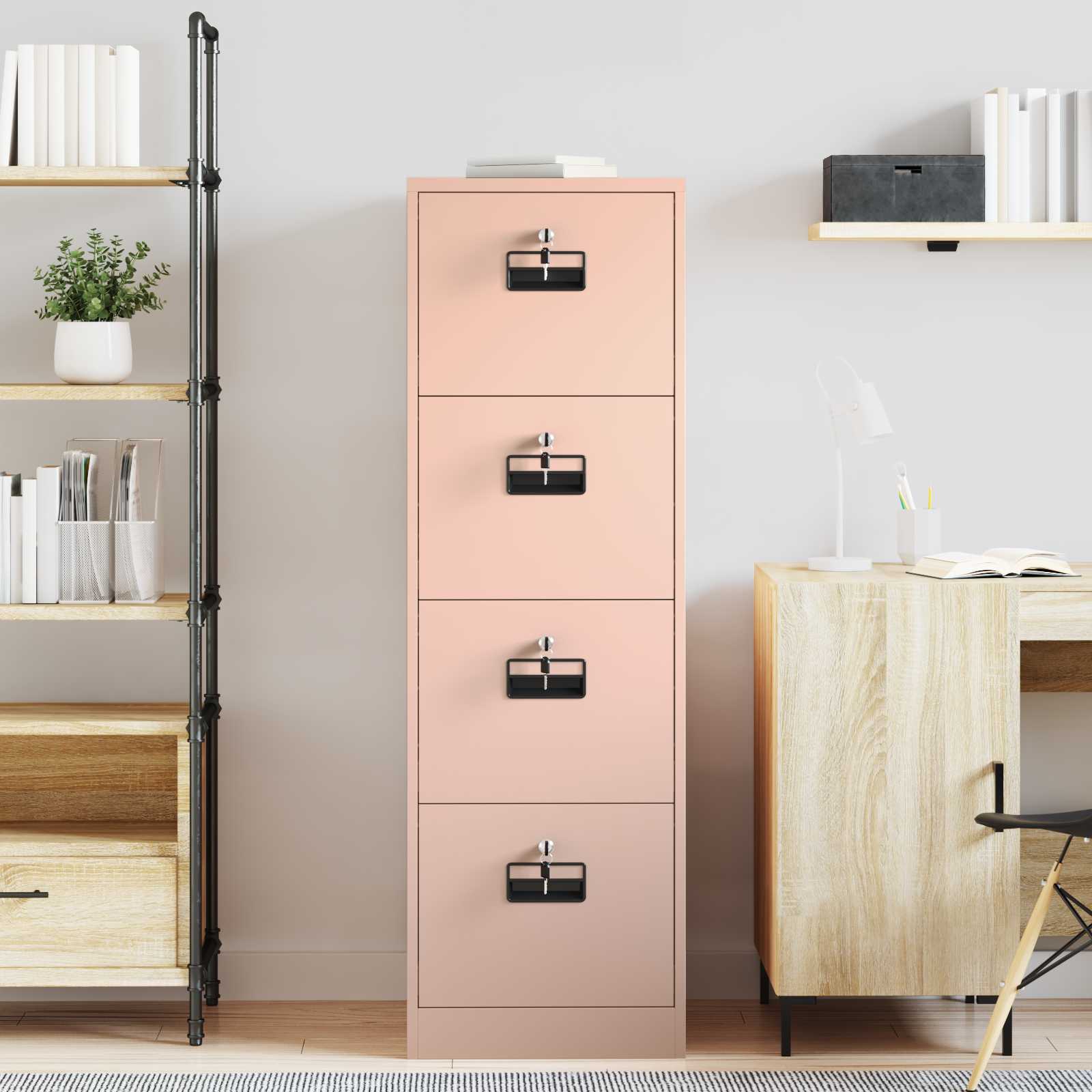 Cabinet de Dossier avec tiroir 2 pcs Rose 44 x 50 x 106.5 cm - XIOS
