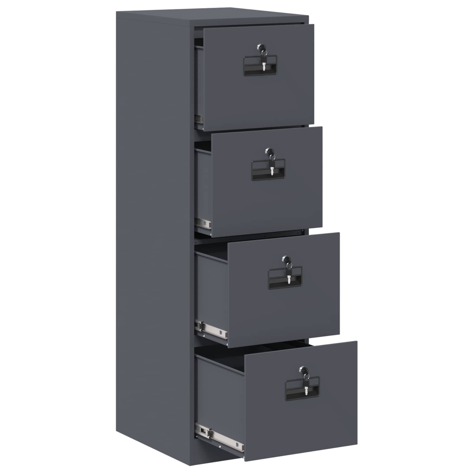 Cabinet de Dossier 2 pcs Anthracite 44 x 50 x 139 cm - XIOS