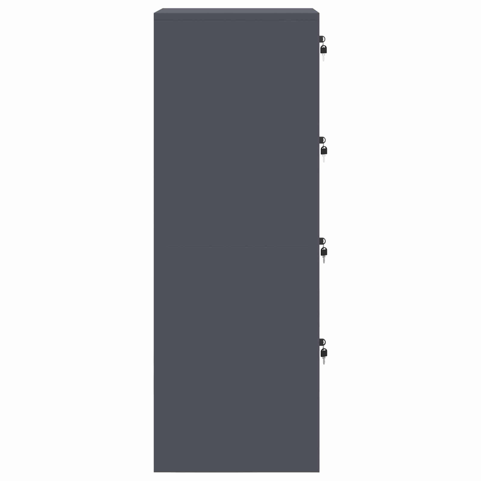 Cabinet de Dossier 2 pcs Anthracite 44 x 50 x 139 cm - XIOS