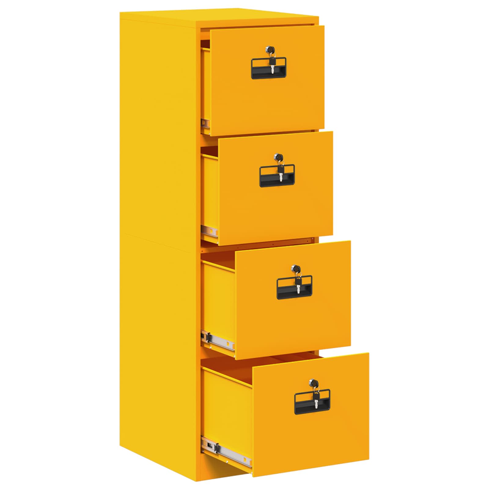 Cabinet de Dossier 2 pcs Jaune moutarde 44 x 50 x 106.5 cm - XIOS