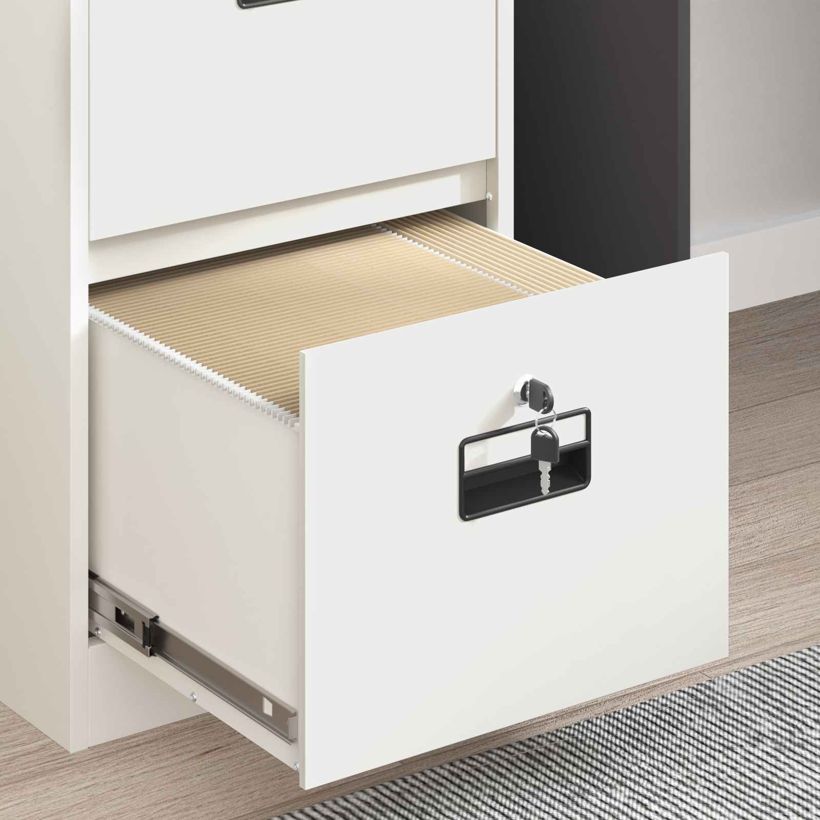 Cabinet de Dossier avec tiroir 2 pcs Blanc 44 x 50 x 106.5 cm - XIOS
