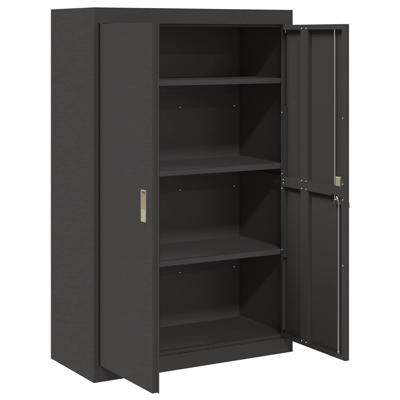 Armoire de rangement avec stockage 2 pcs Noir 90 x 40 x 140 cm - XIOS