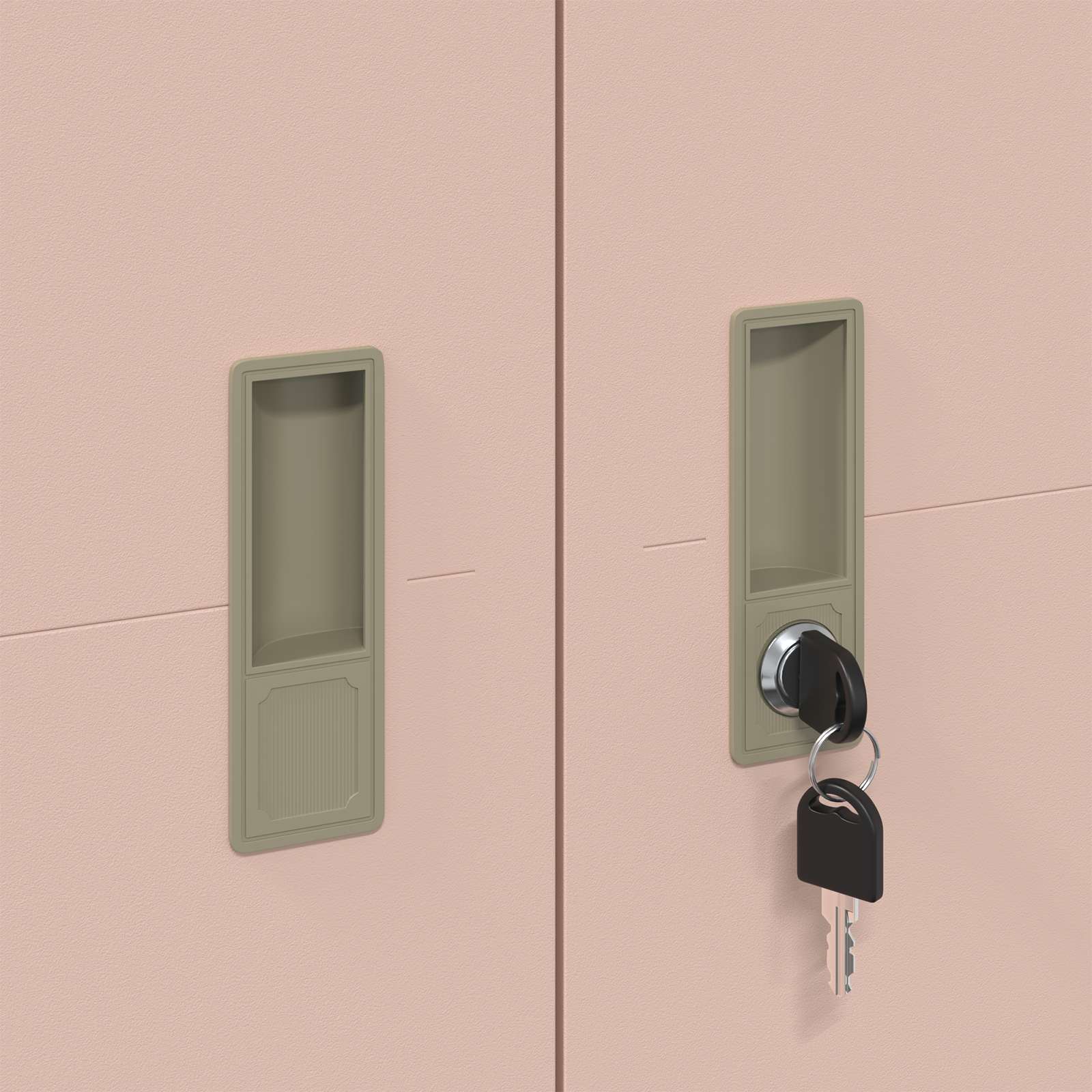 Armoire de rangement avec stockage 2 pcs Rose 90 x 40 x 140 cm - XIOS