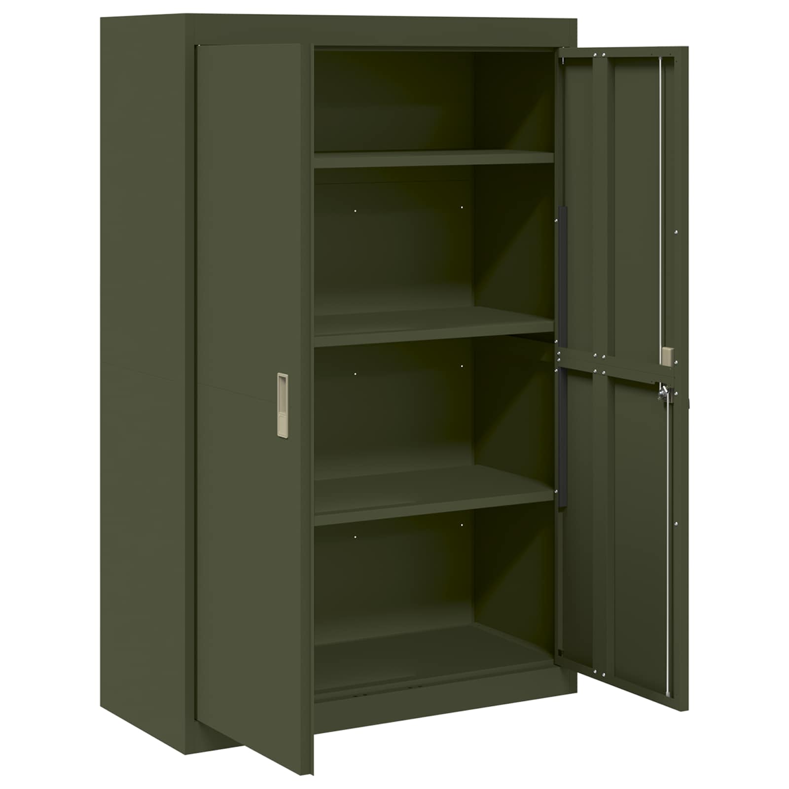 Armoire de rangement 2 pcs Vert olive 90 x 40 x 140 cm - XIOS
