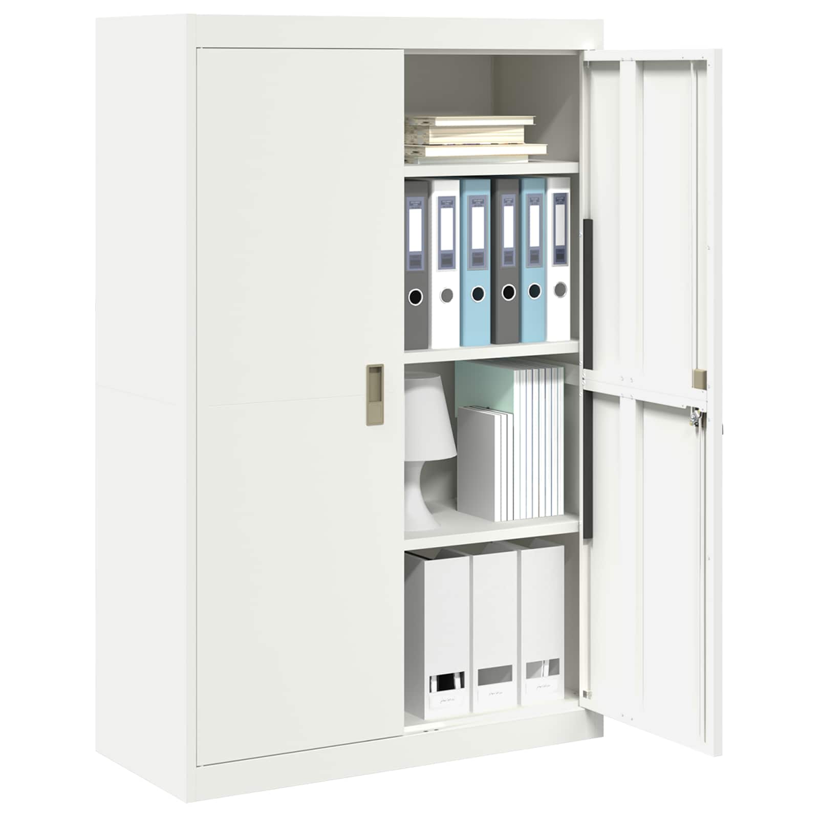 Armoire de rangement avec stockage 2 pcs Blanc 90 x 40 x 140 cm - XIOS