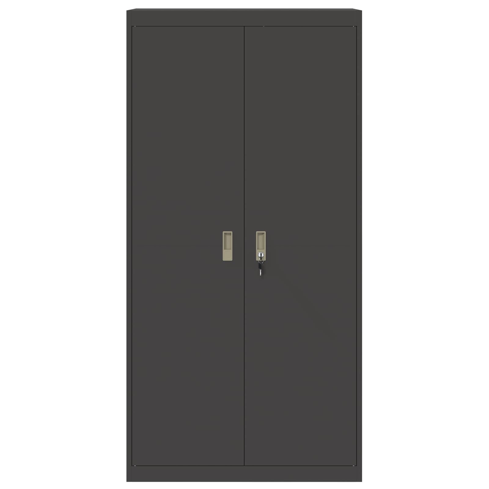 Armoire de rangement avec stockage 2 pcs Noir 90 x 40 x 180 cm - XIOS