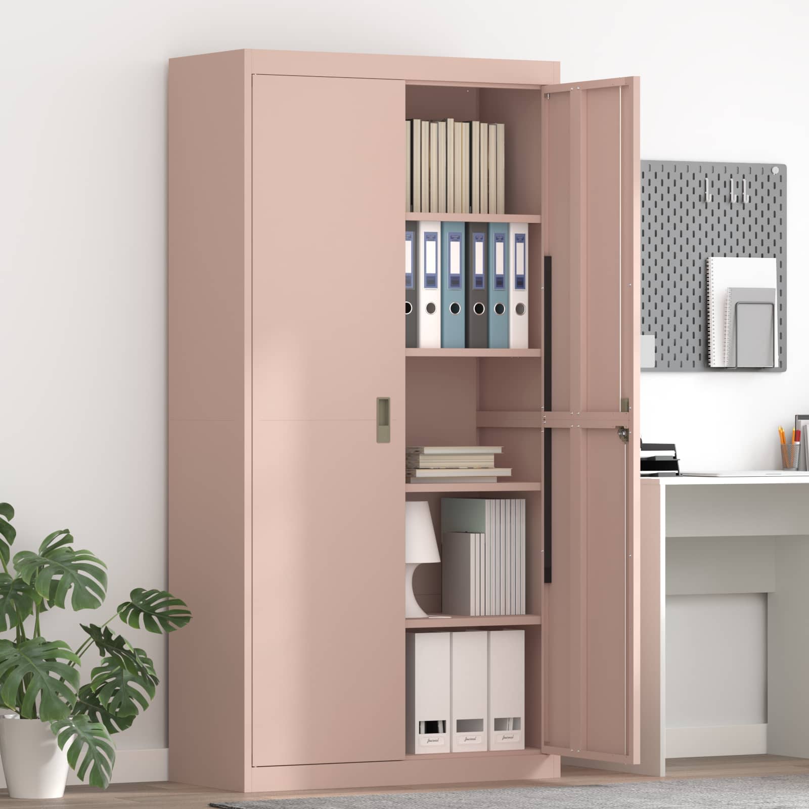 Armoire de rangement avec stockage 2 pcs Rose 90 x 40 x 180 cm - XIOS